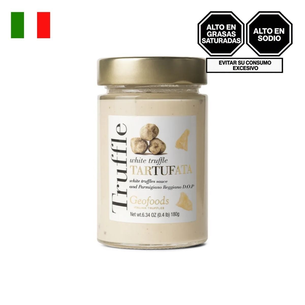 GEOFOODS ITALIAN TRUFFLES - Salsa de Trufa Geofoods Blanca con Queso Envase 80 g