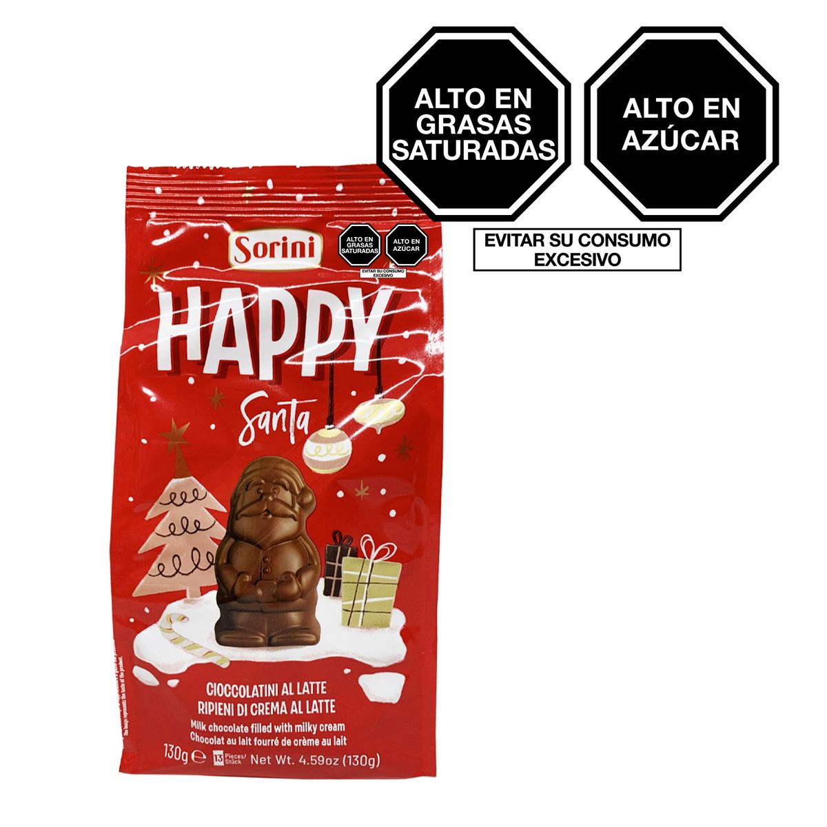 SORINI - Chocolates Sorini Happy Santa Empaque 130 g