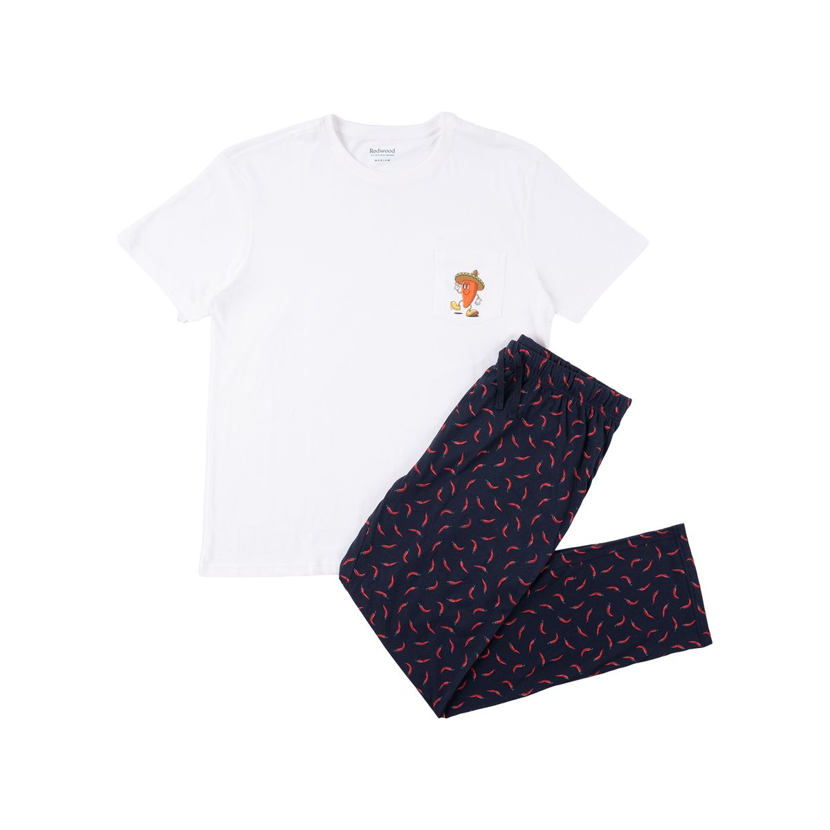 REDWOOD - Pijama Manga Corta Hombre Redwood