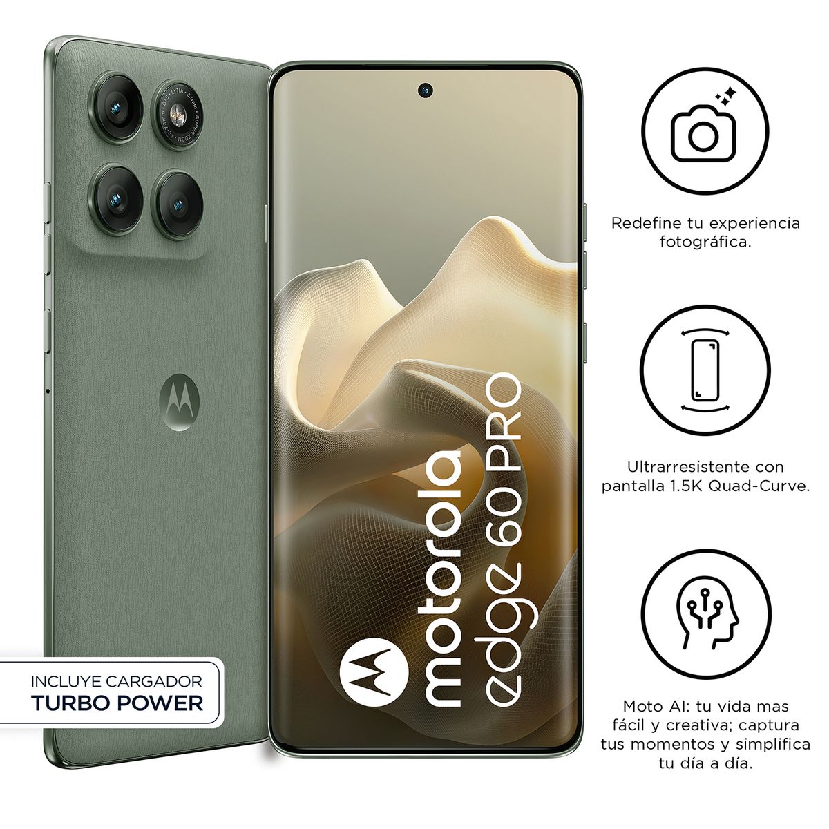 MOTOROLA - Smartphone Motorola Edge 60 Pro 12+512Gb Gris