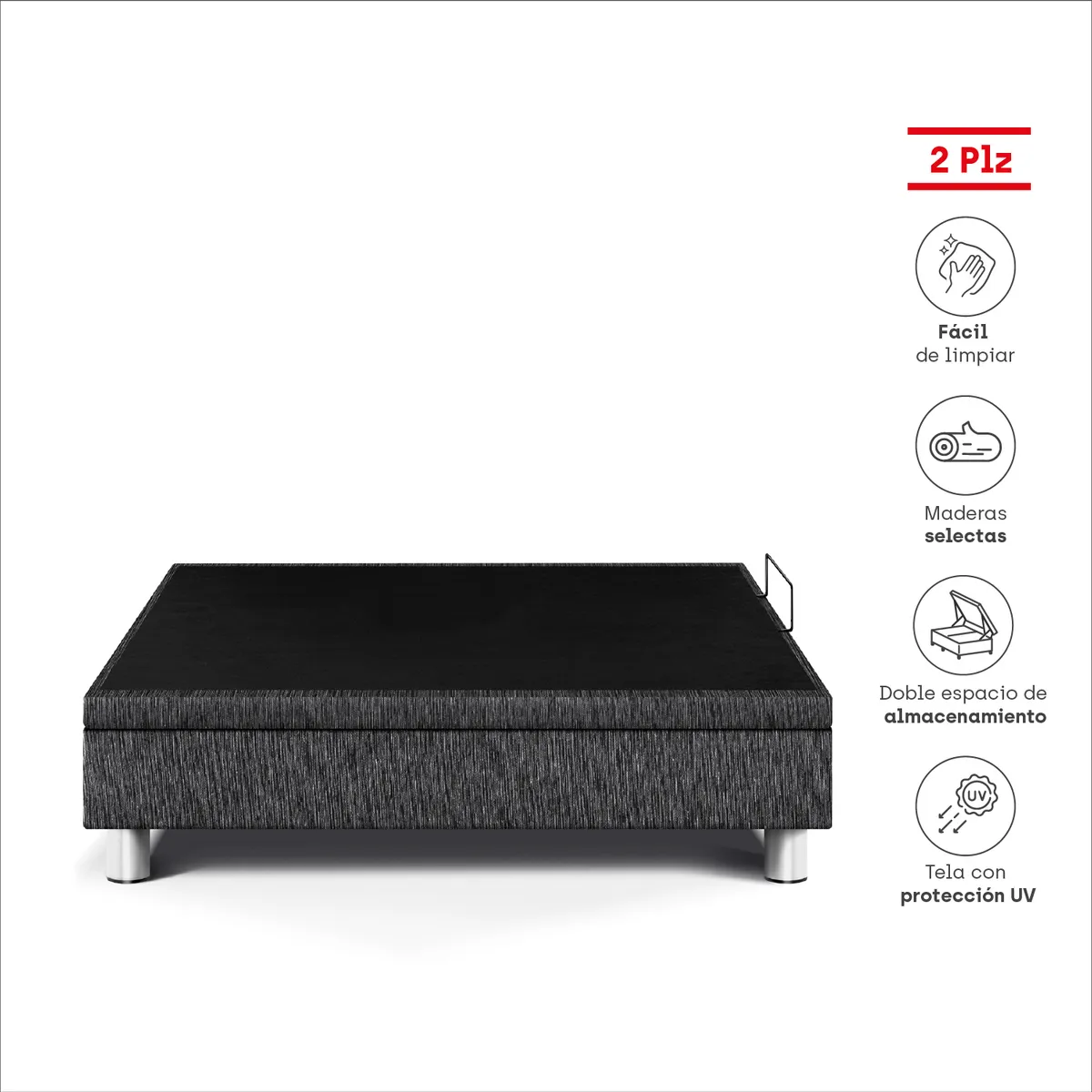 PARAISO - Boxet Deluxe 2 Pzs Charcoal