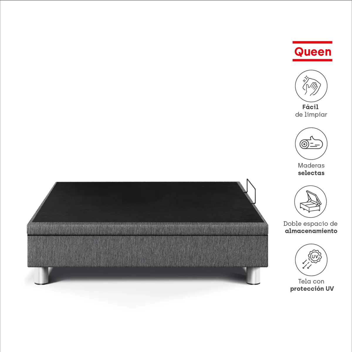 PARAISO - Boxet Deluxe Queen Gris