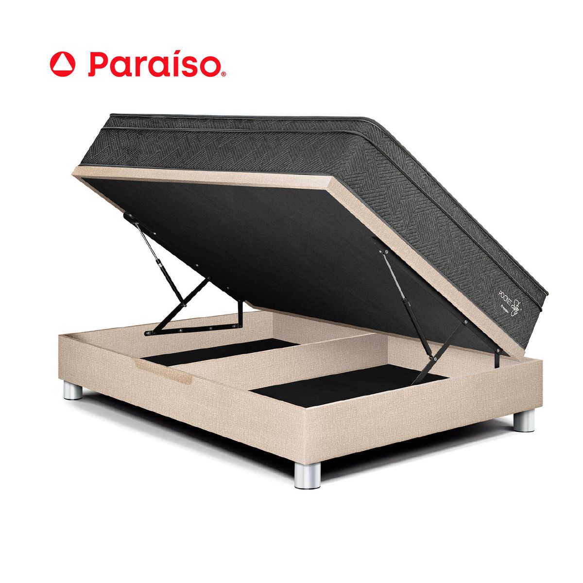 PARAISO - Cama Boxet Pocket Star 2 Pzs Champ