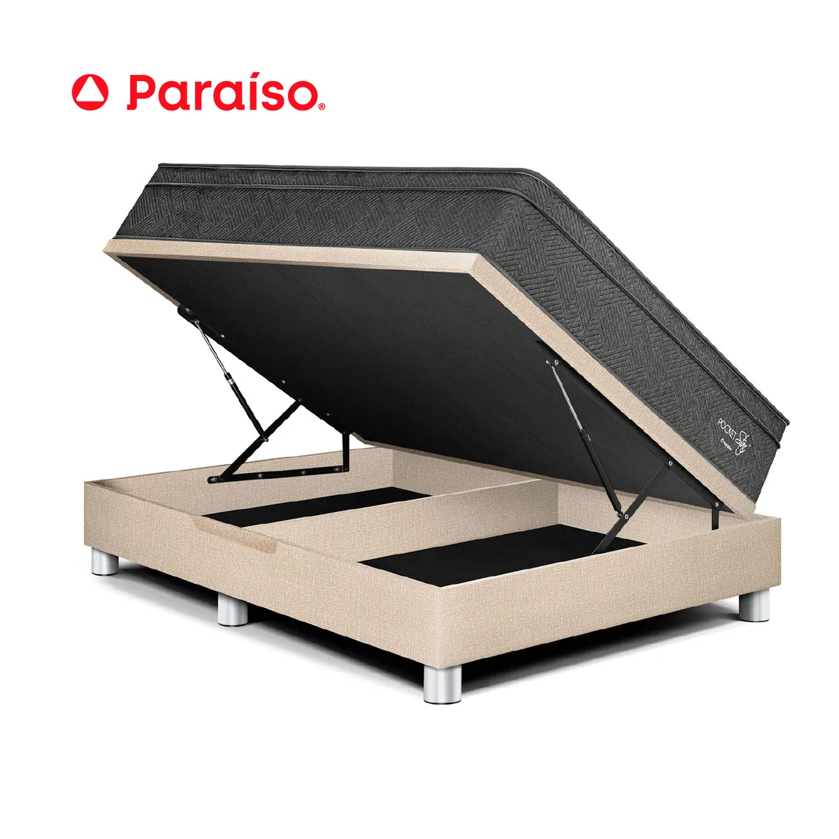 PARAISO - Cama Boxet Pocket Star Queen Champ
