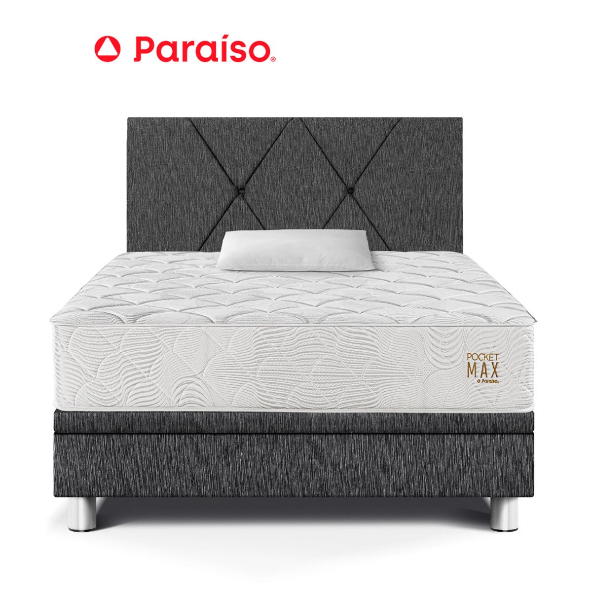 PARAISO - Dorm Boxet Pocket Max 1.5 Pzs Charcoal
