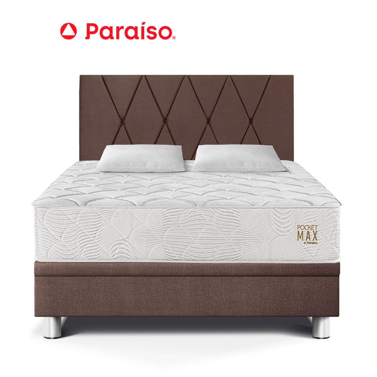 PARAISO - Dorm Boxet Pocket Max Queen Choco