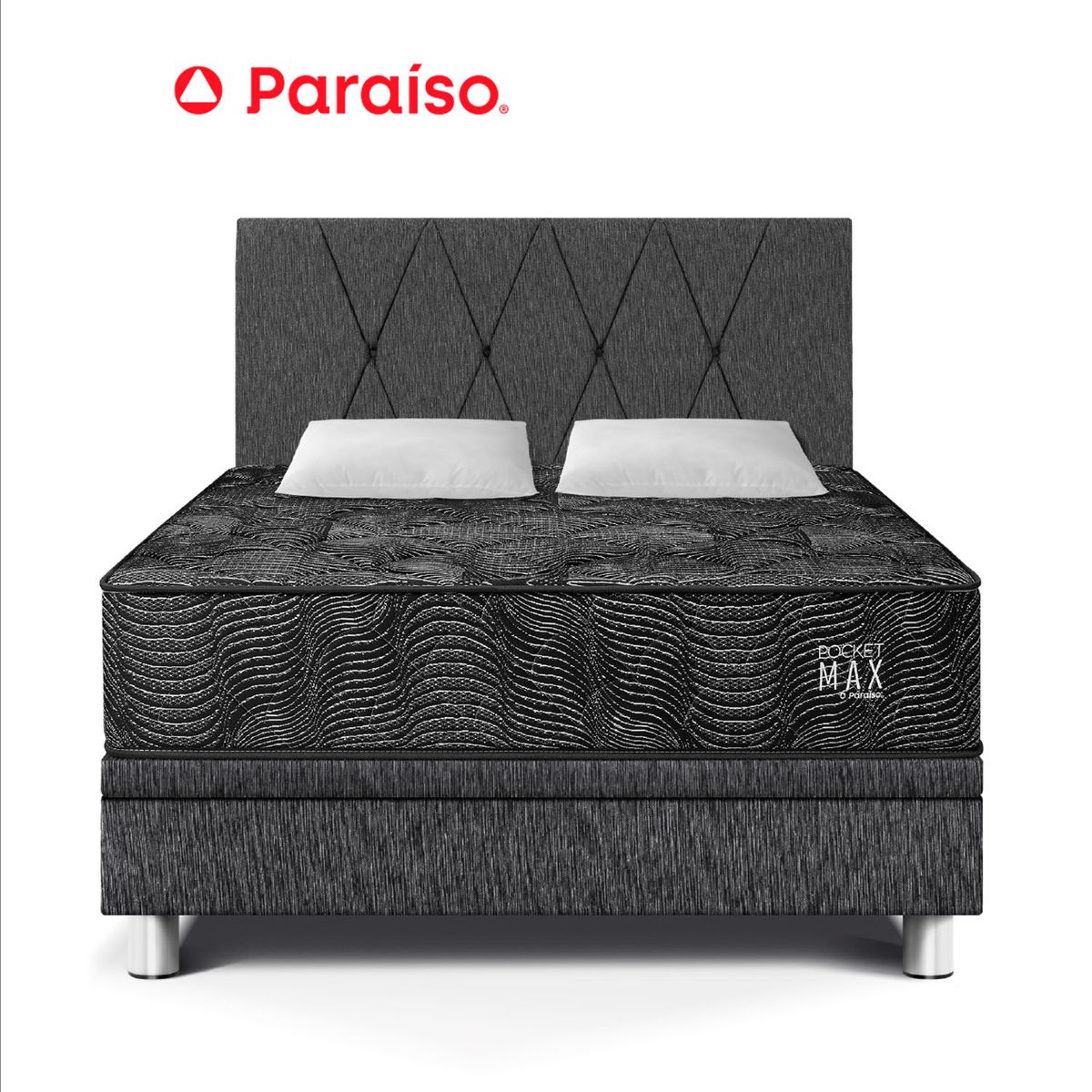 PARAISO - Dorm Boxet Pocket Max Black Queen