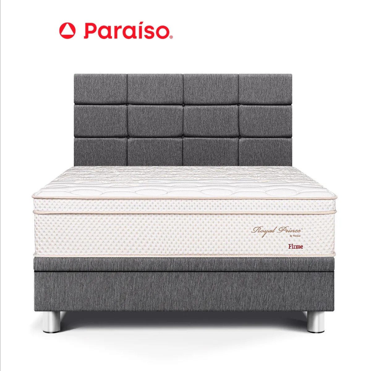 PARAISO - Dorm Boxet Blocks Roy Pr Firme 2 Gris