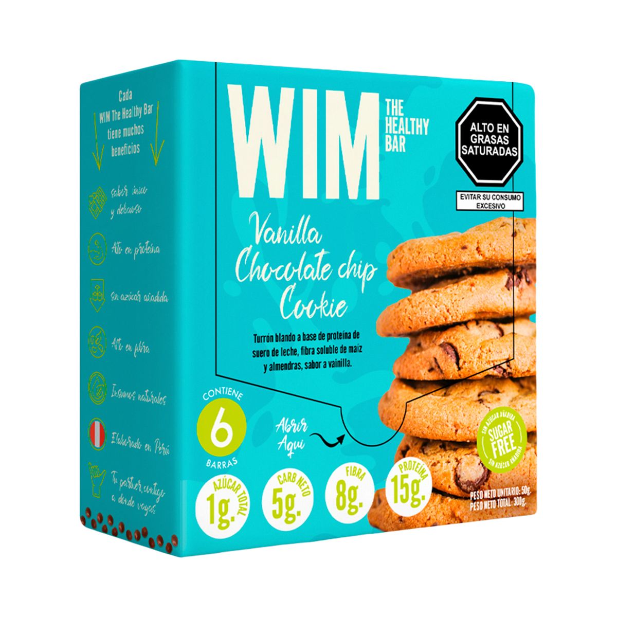 WIM NUTRITION - Galletas de Vainilla Wim Nutrition Caja 6 Und