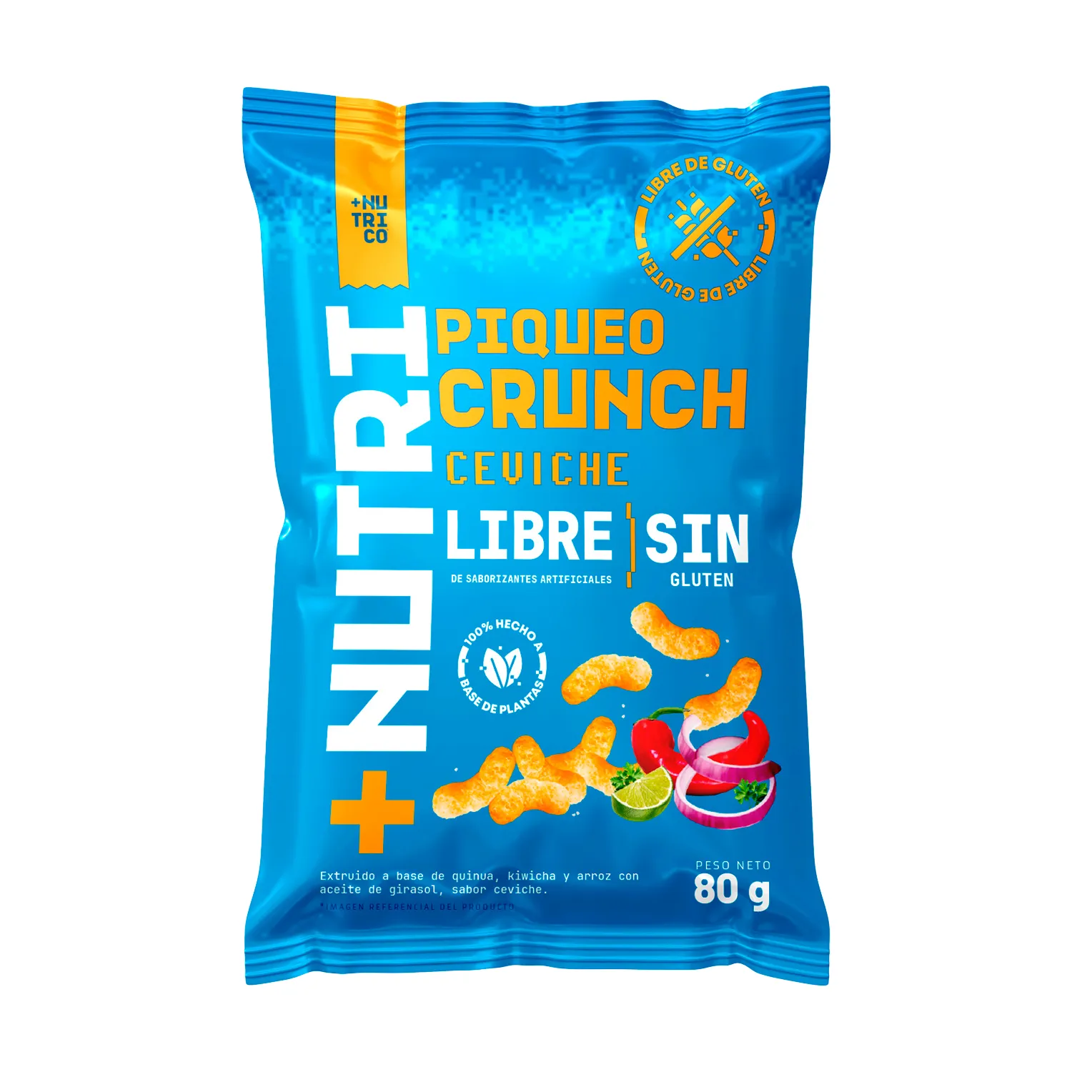 Piqueo Crunch Nutrico Ceviche Bolsa 80 g | Tottus Perú