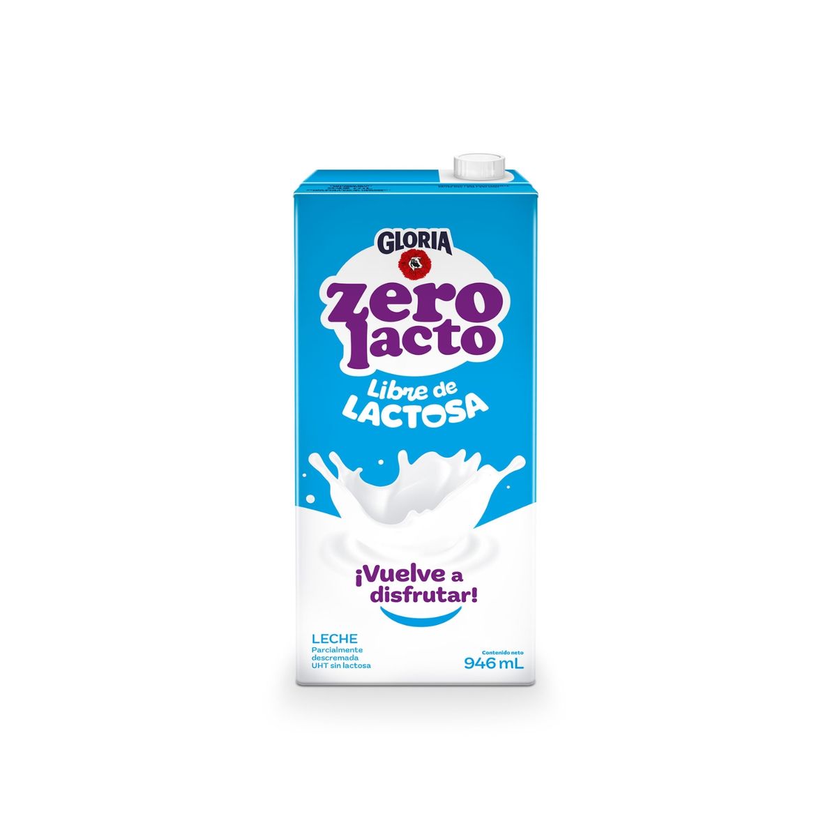 GLORIA - Leche UHT Sin Lactosa Gloria Zero Lacto Caja 946 mL