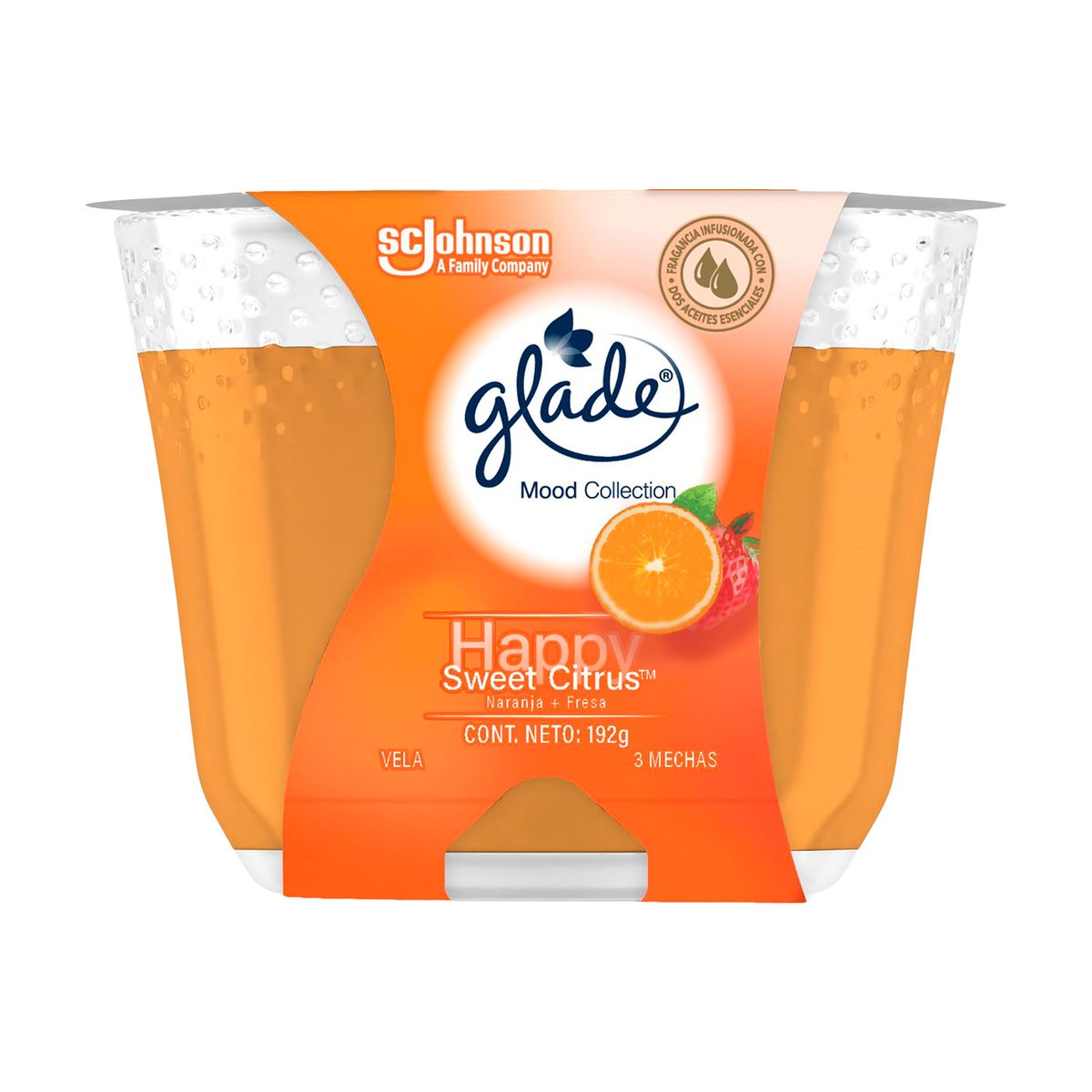 GLADE - Ambientador en Vela Glade Citrus Envase 192 g