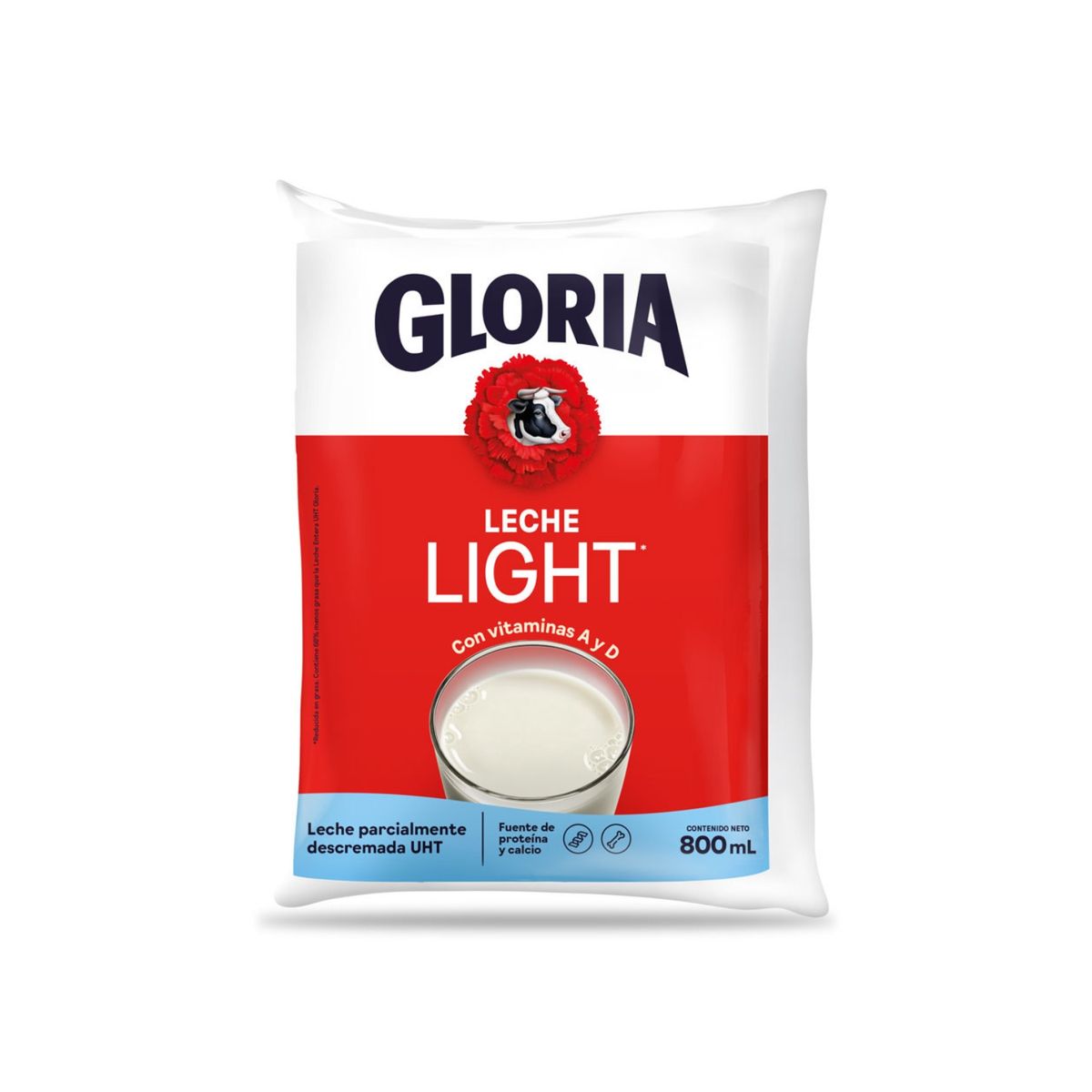 GLORIA - Leche UHT Light Gloria Bolsa 800 mL