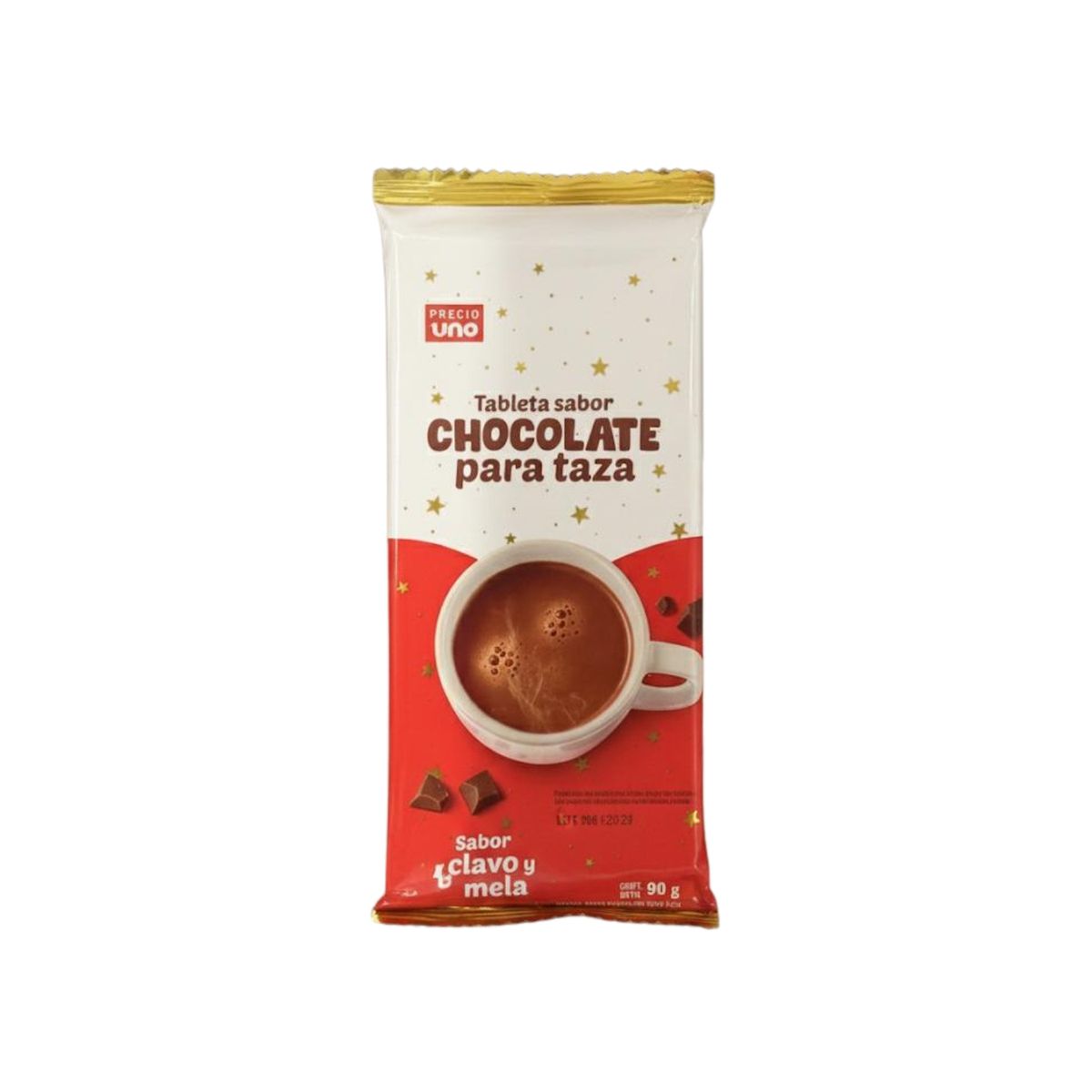 PRECIO UNO - Tableta de Chocolate para Taza Precio Uno Empaque 90 g