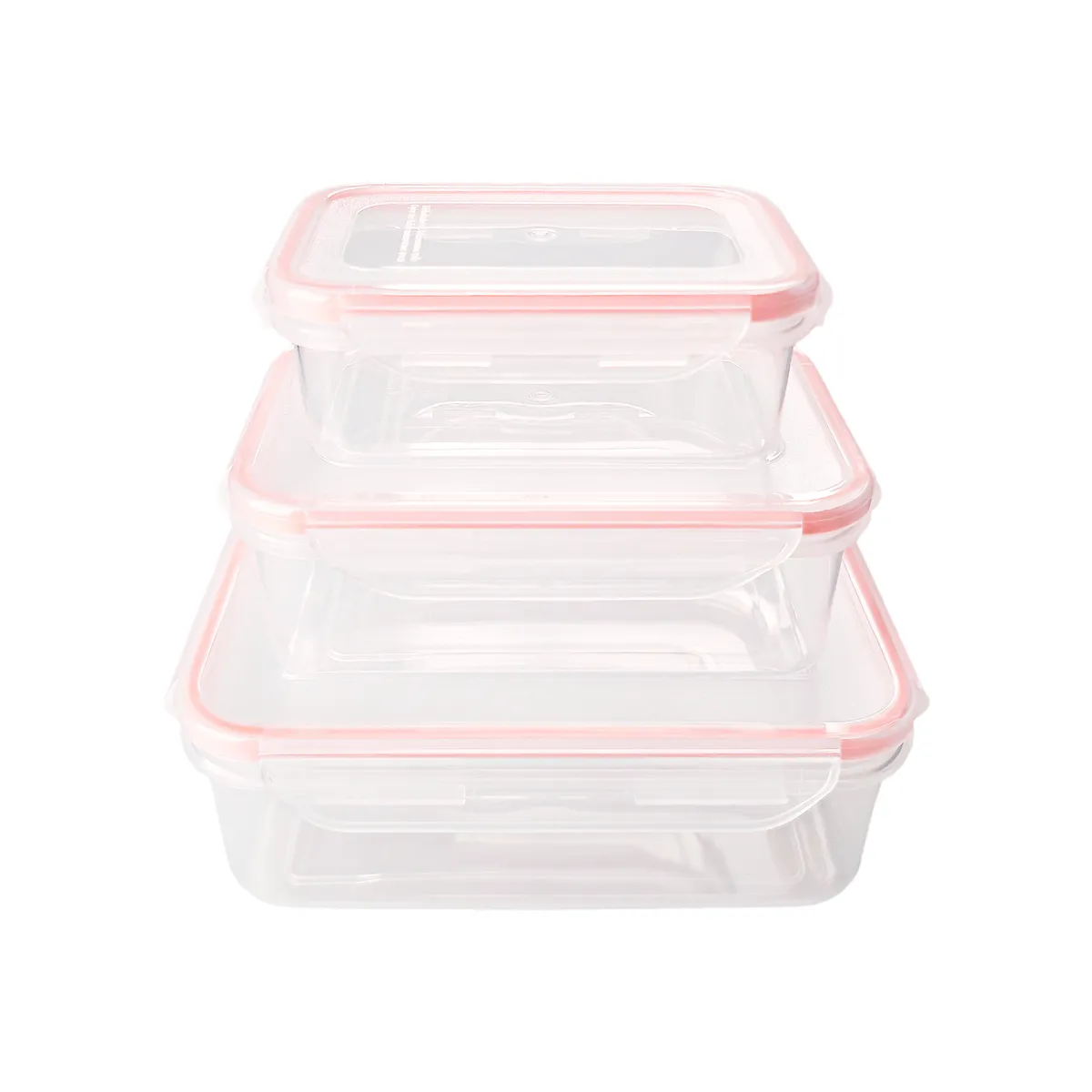 CASA JOVEN - Set Contenedor Recto Ice Cream 3 Piezas 250 mL+500 mL+1 L