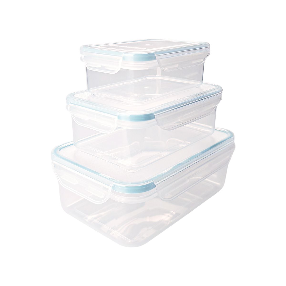 CASA JOVEN - Set Contenedor Recto Sku 3 Piezas 250 mL+500 mL+1 L