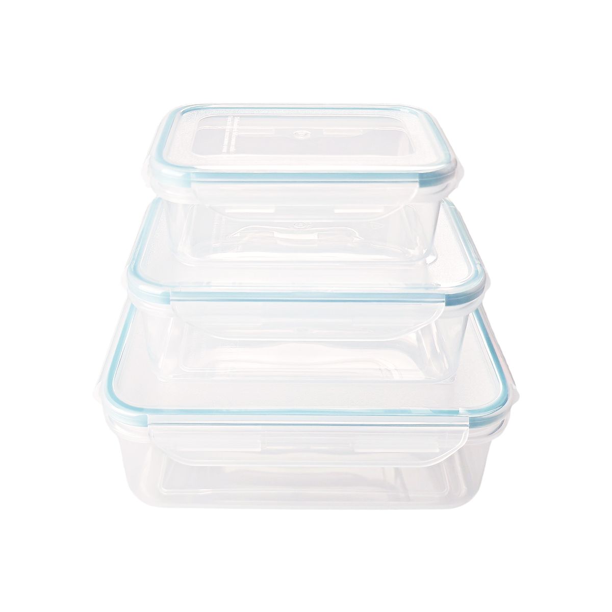 CASA JOVEN - Set Contenedor Recto Sku 3 Piezas 250 mL+500 mL+1 L