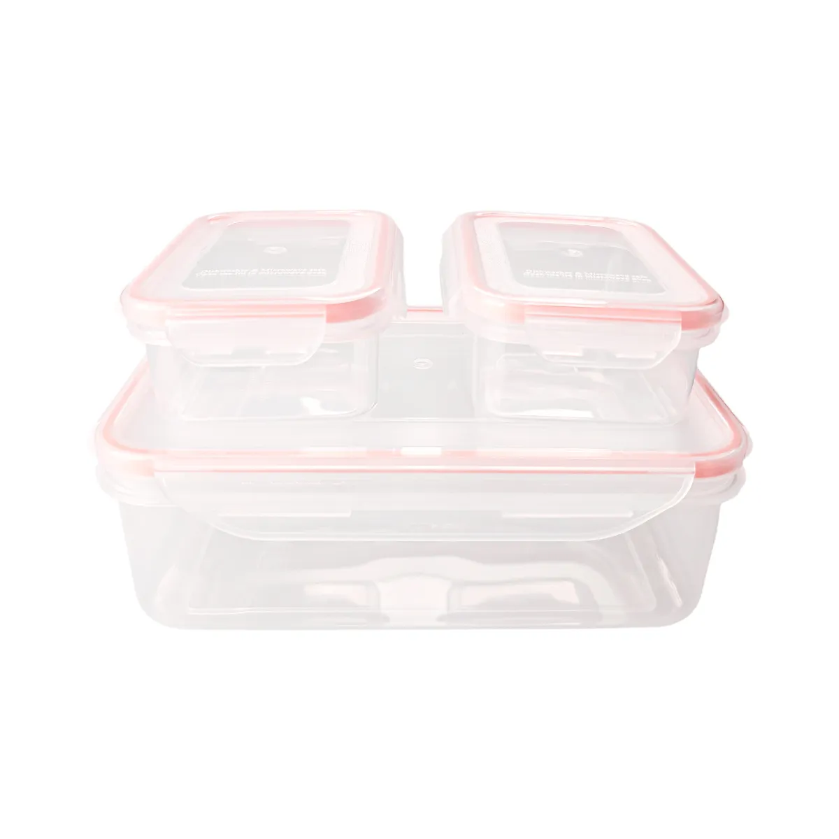 CASA JOVEN - Set Contenedor Recto Ice Cream 3 Piezas 2 x 250 mL+1600 mL