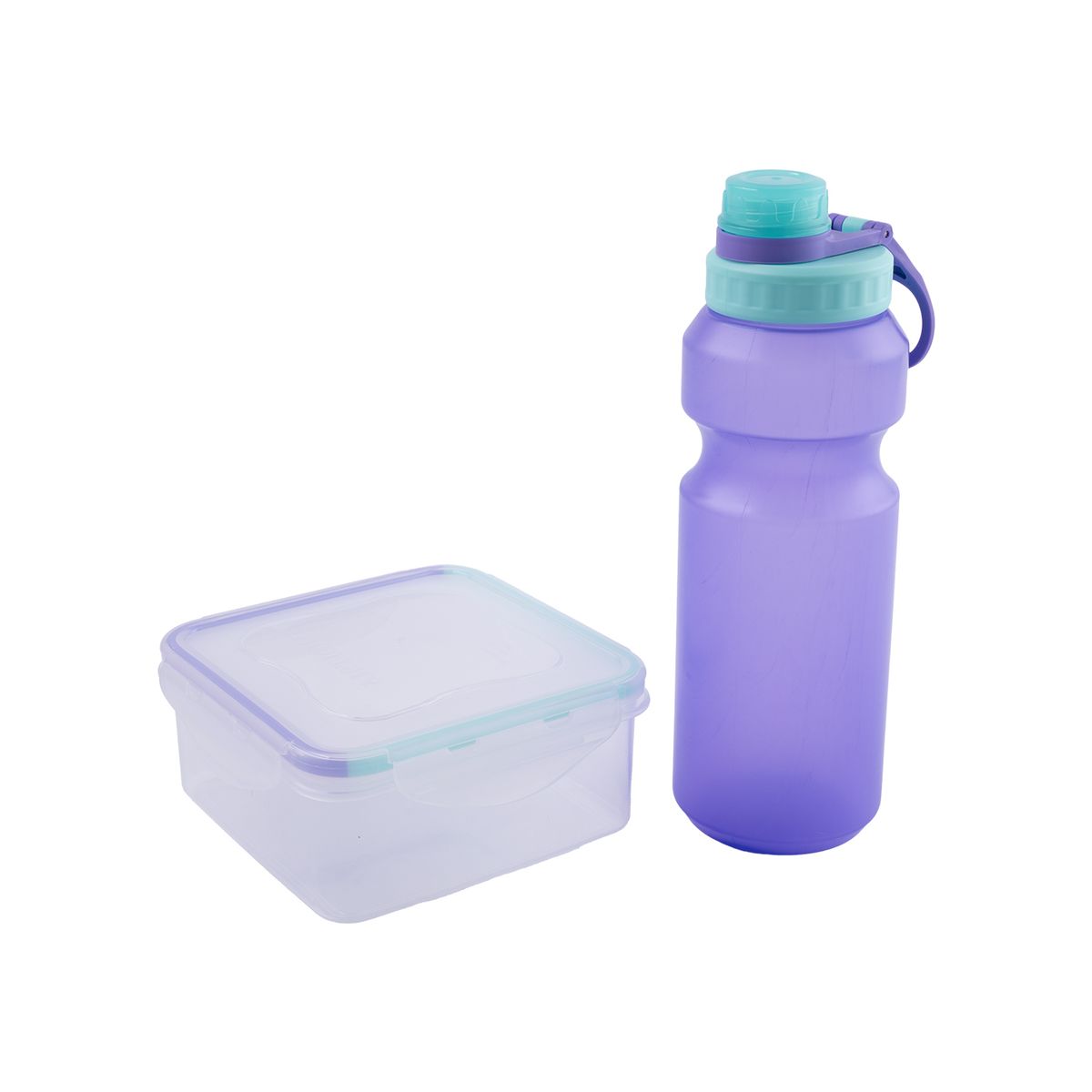 CASA JOVEN - Set Tomatodo 550 Ml +Contenedor Morado 2 Piezas