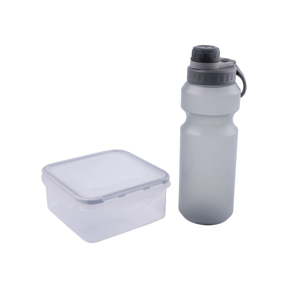 CASA JOVEN - Set Tomatodo 550 Ml +Contenedor Gris 2 Piezas