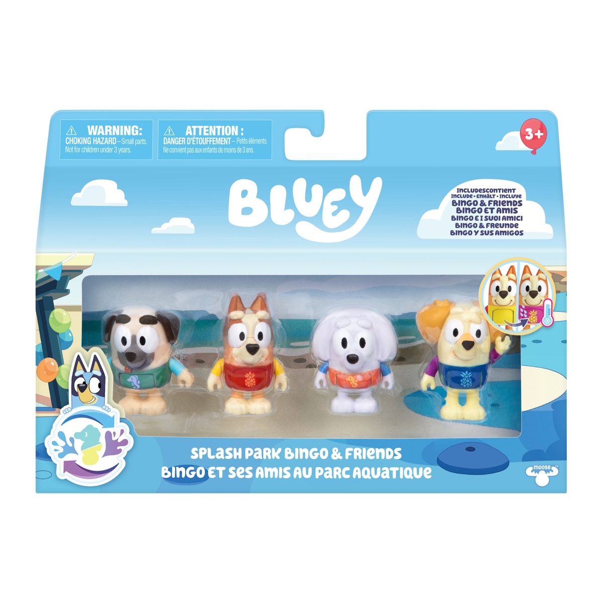 BLUEY - PACKX4 FIG PARQUE ACUATICO BINGO C BLUEY