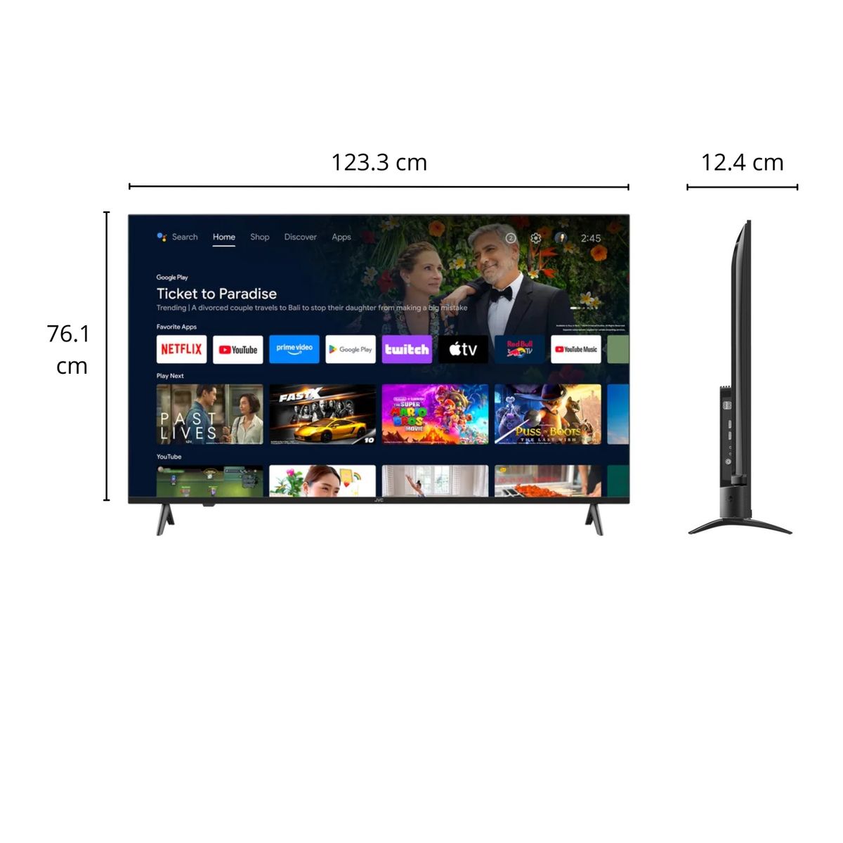 JVC - Televisor JVC 50'' UHD 4K Android TV