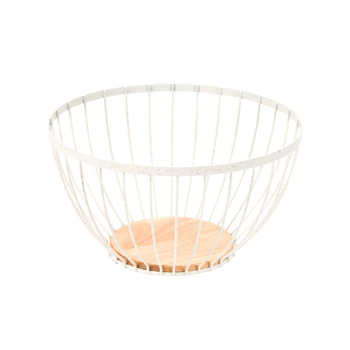 CASA JOVEN - Frutero Cromado Beige 27X15