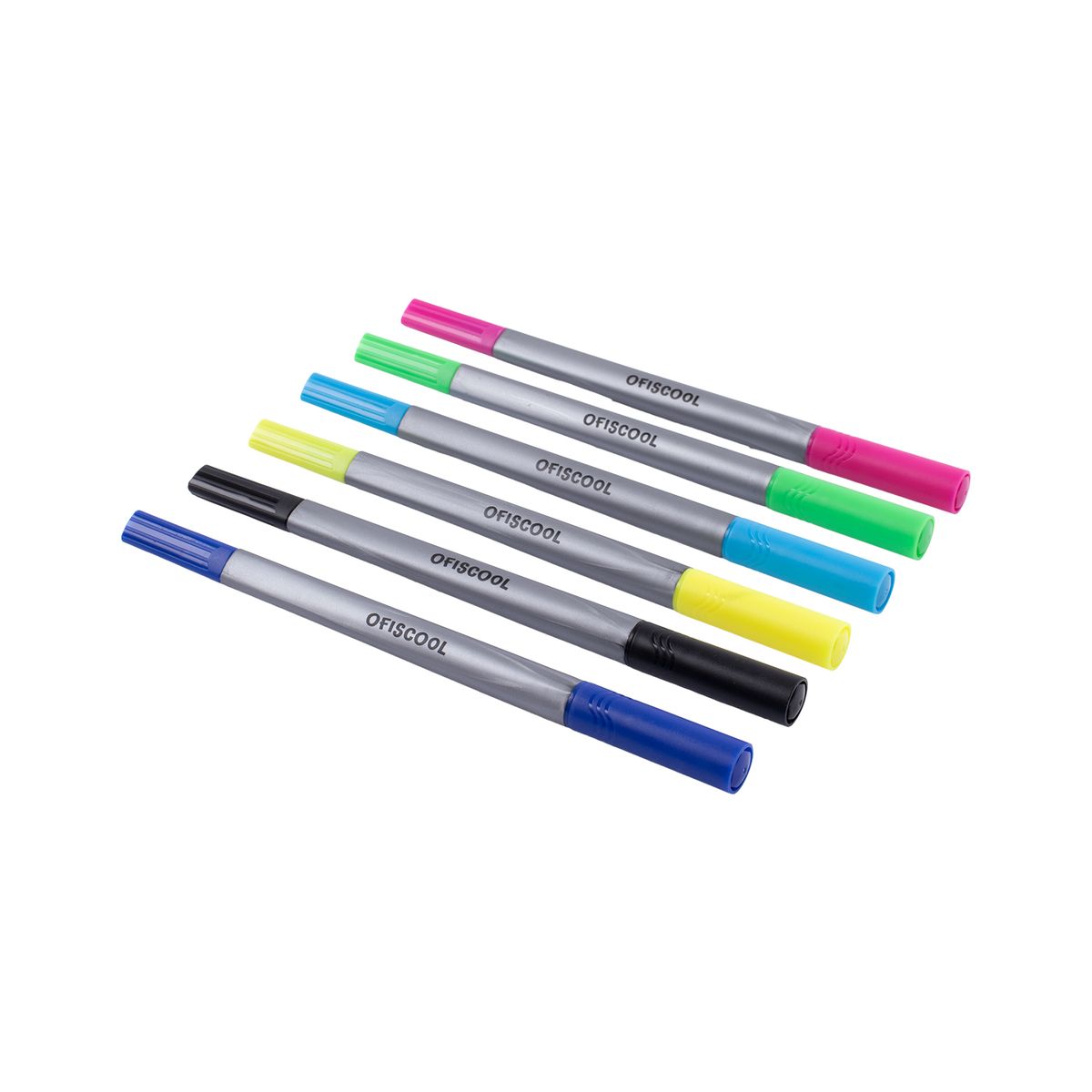 OFISCOOL - Ofis Marcadores Doble Punta 6 Und