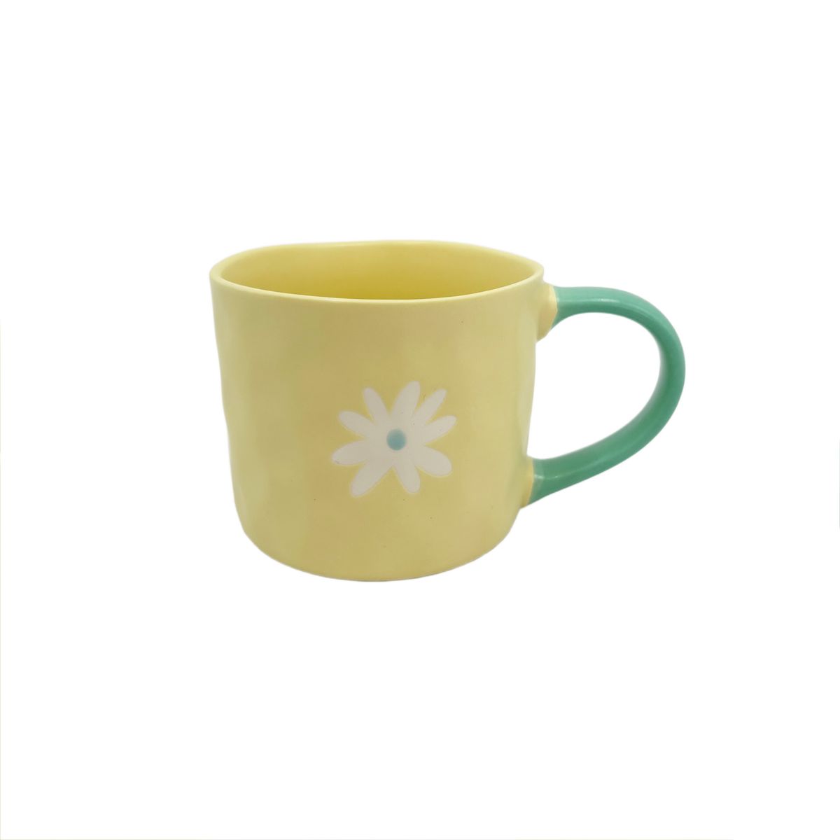 CASA JOVEN - Taza Mug Casa Joven Moda Flor Amarillo 410 mL