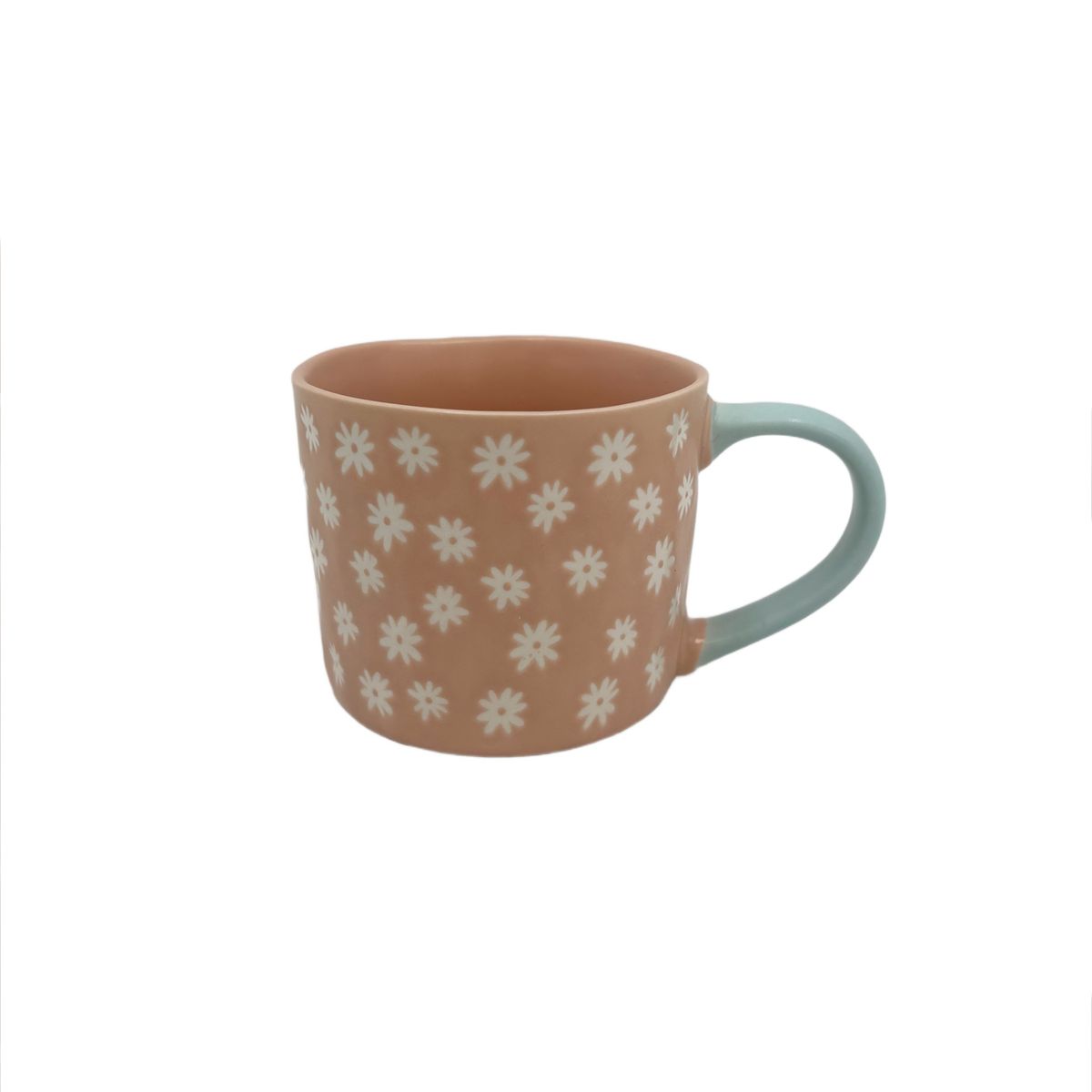 CASA JOVEN - Taza Mug Casa Joven Moda Flor Rosado 410 mL