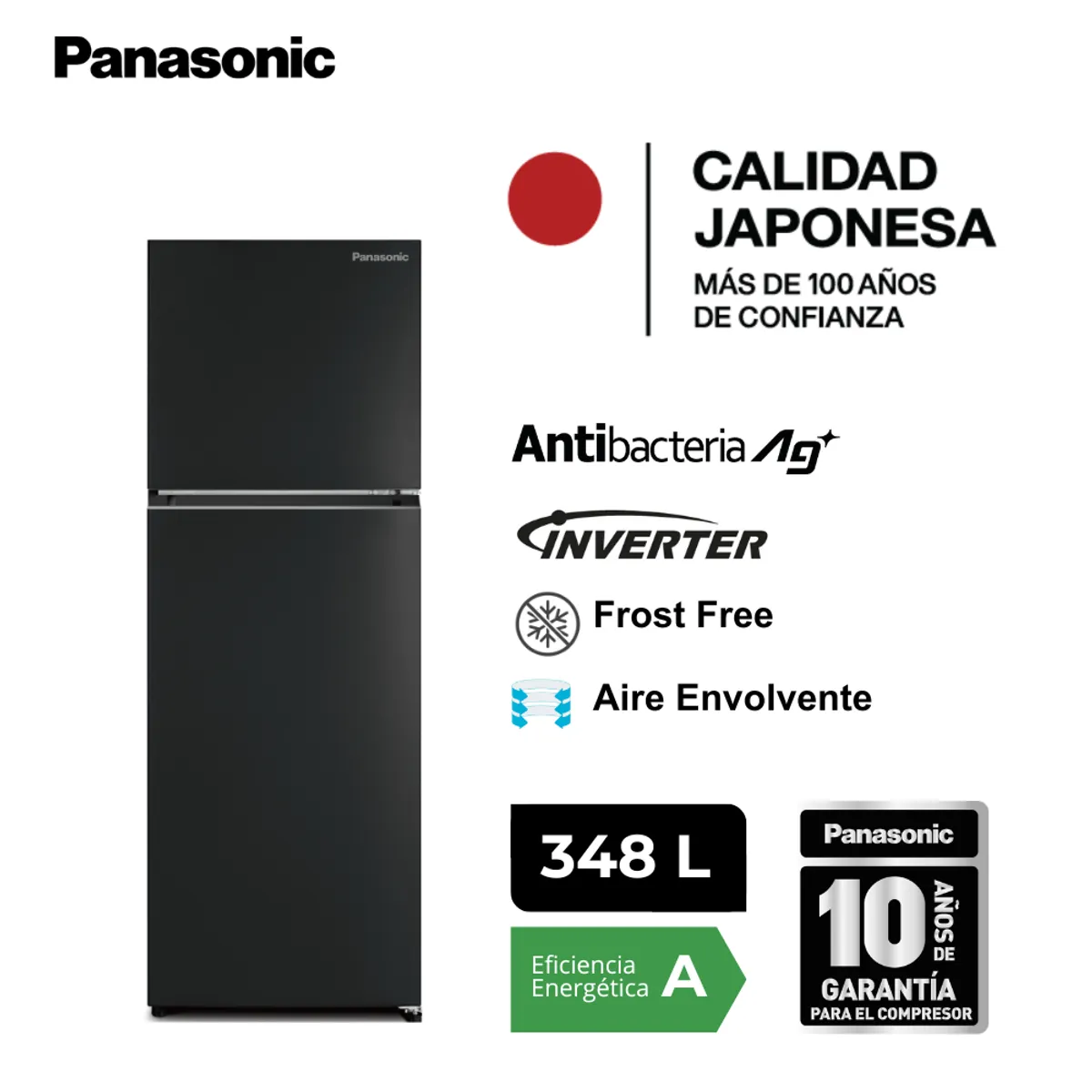 PANASONIC - Panasonic Refrigeradora 348 L