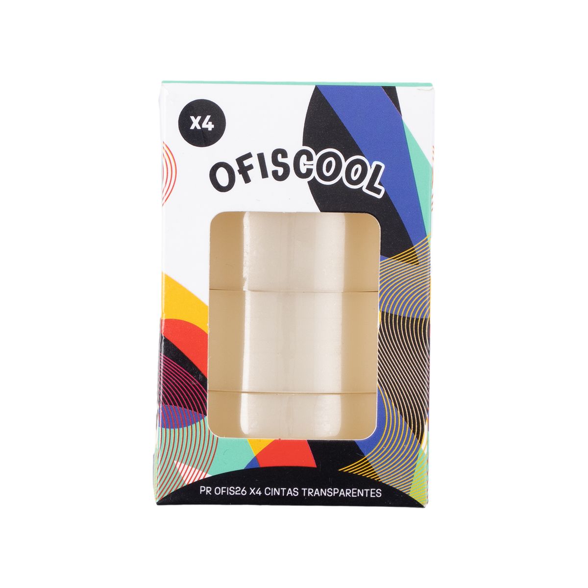 OFISCOOL - Ofis Pack Cintas Transparentes 4 Und