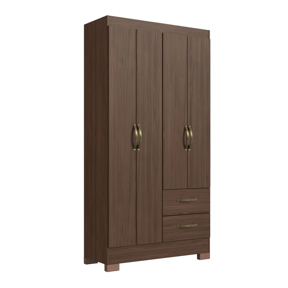 CASA JOVEN - ROPERO 4 PUERTAS 2 CAJONES RP1423