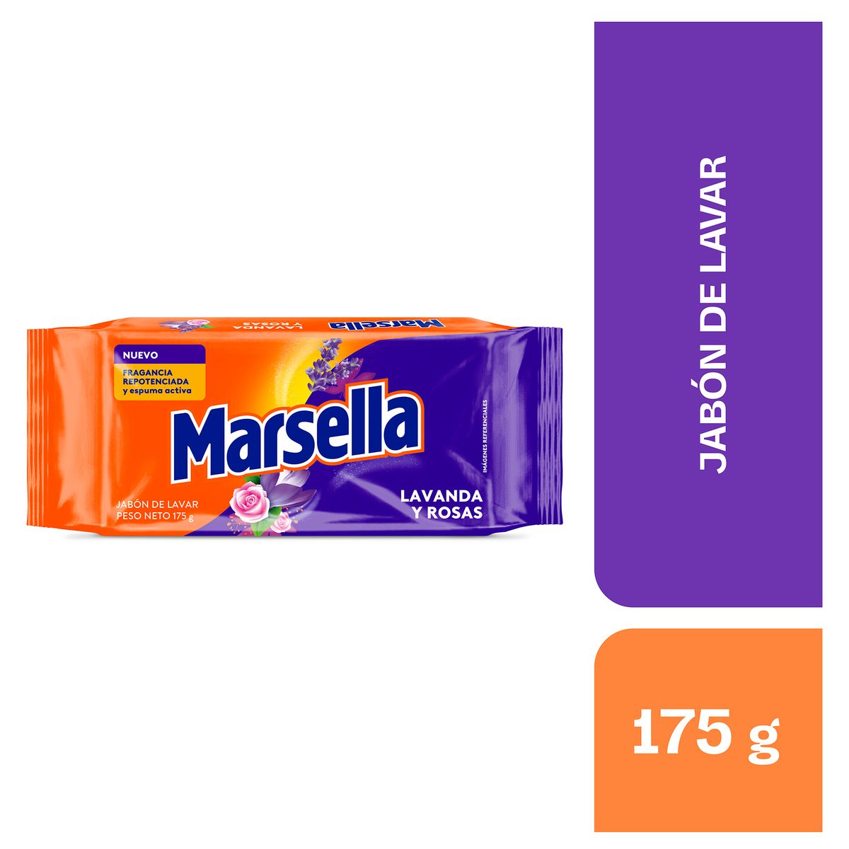 MARSELLA - Jabón de Lavar Marsella Floral Empaque 175 g