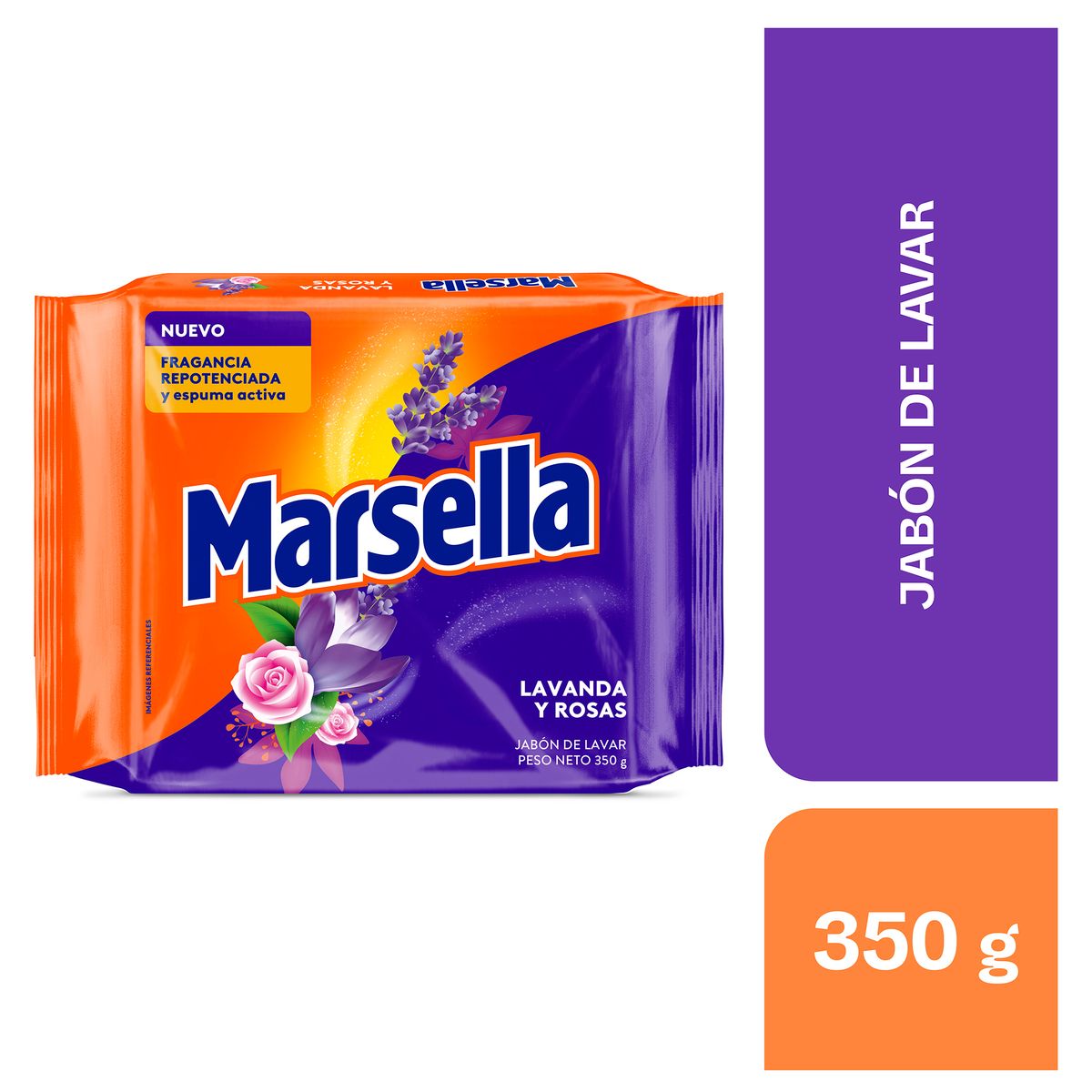 MARSELLA - Jabón de Lavar Marsella Floral Empaque 350 g