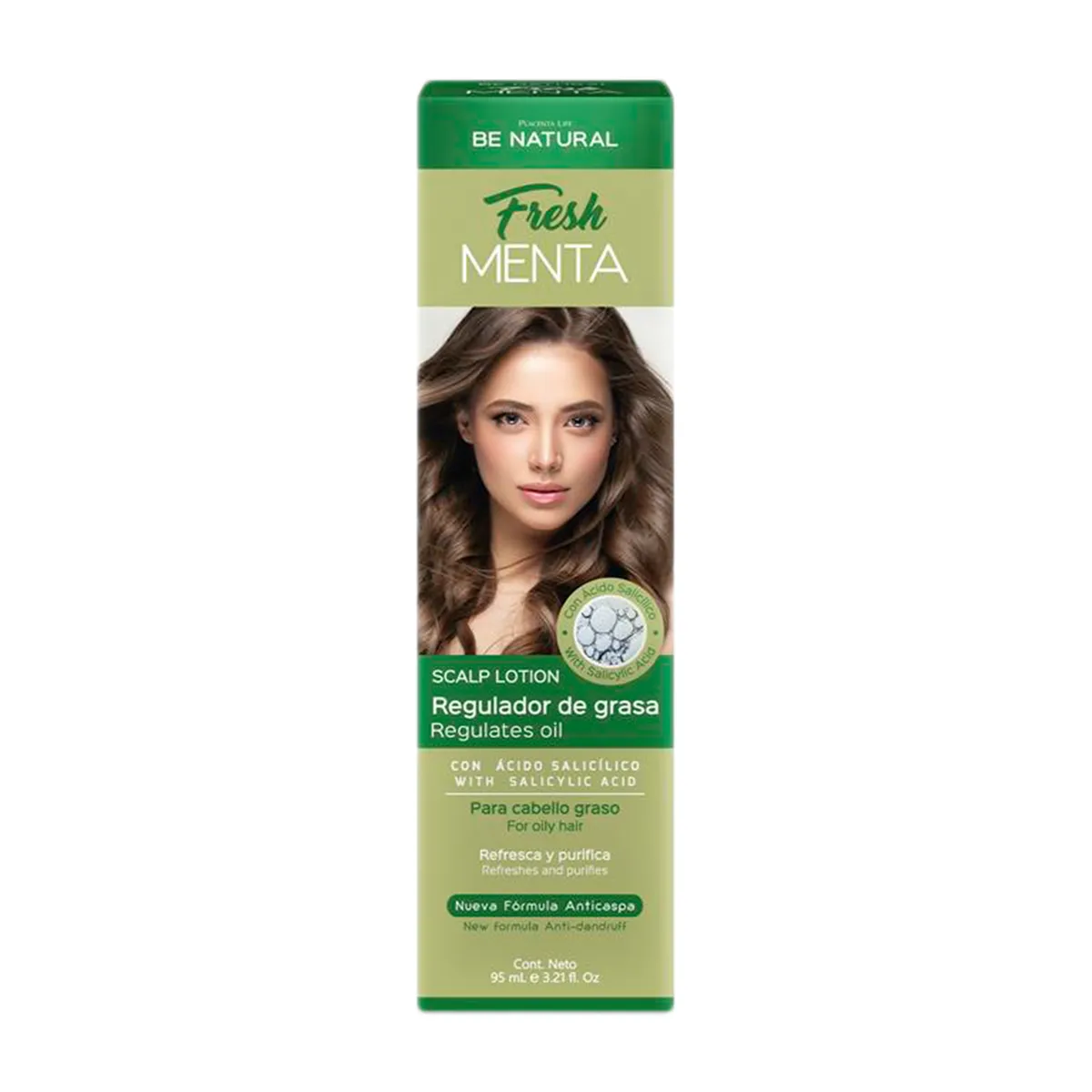 BE NATURAL - Loción Capilar Be Natural Fresh Menta Envase 95 mL