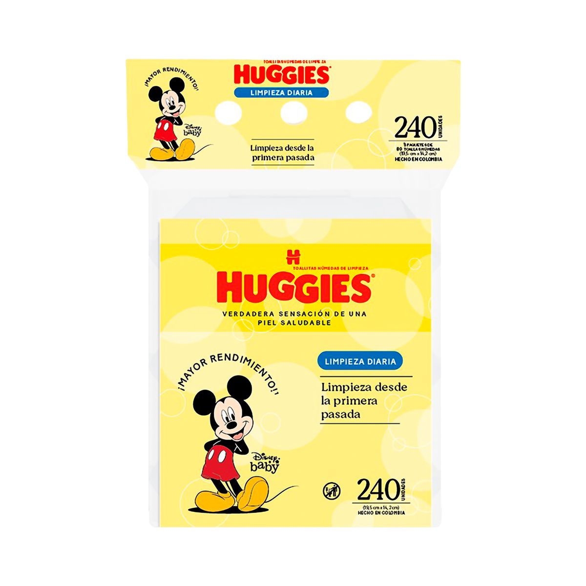 HUGGIES - Toallitas Húmedas Huggies Limpieza Diaria Empaque 240 Und