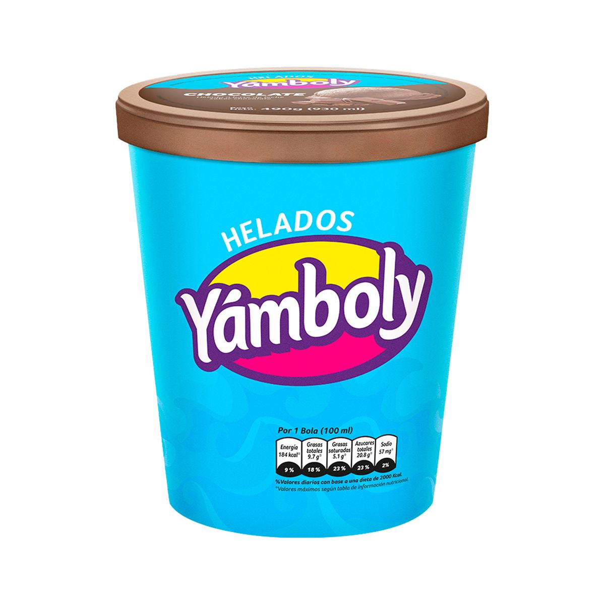 YAMBOLY - Helado de Crema Yamboly Chocolate Pote 930 mL