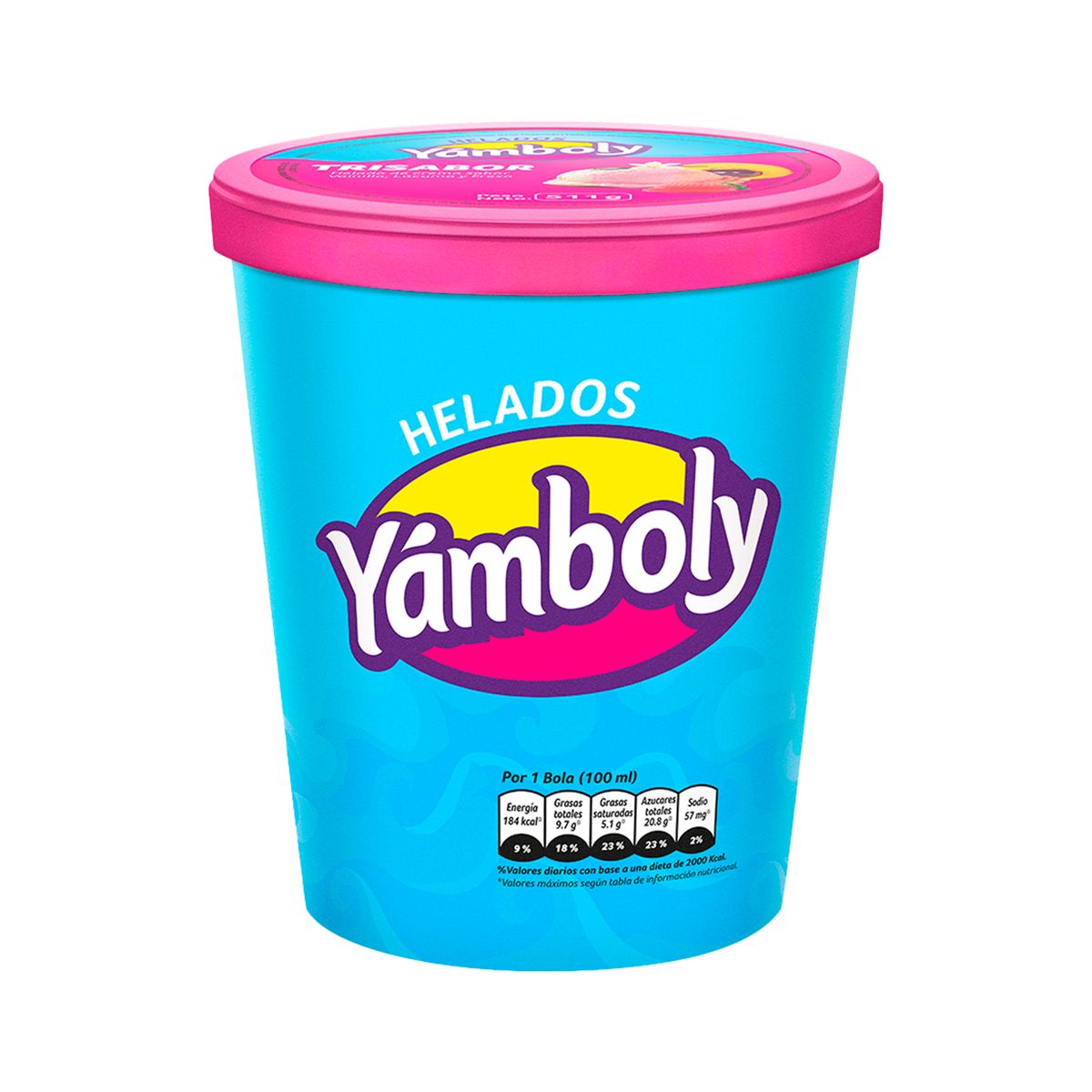 YAMBOLY - Helado de Crema Yamboly Trisabor Pote 930 mL