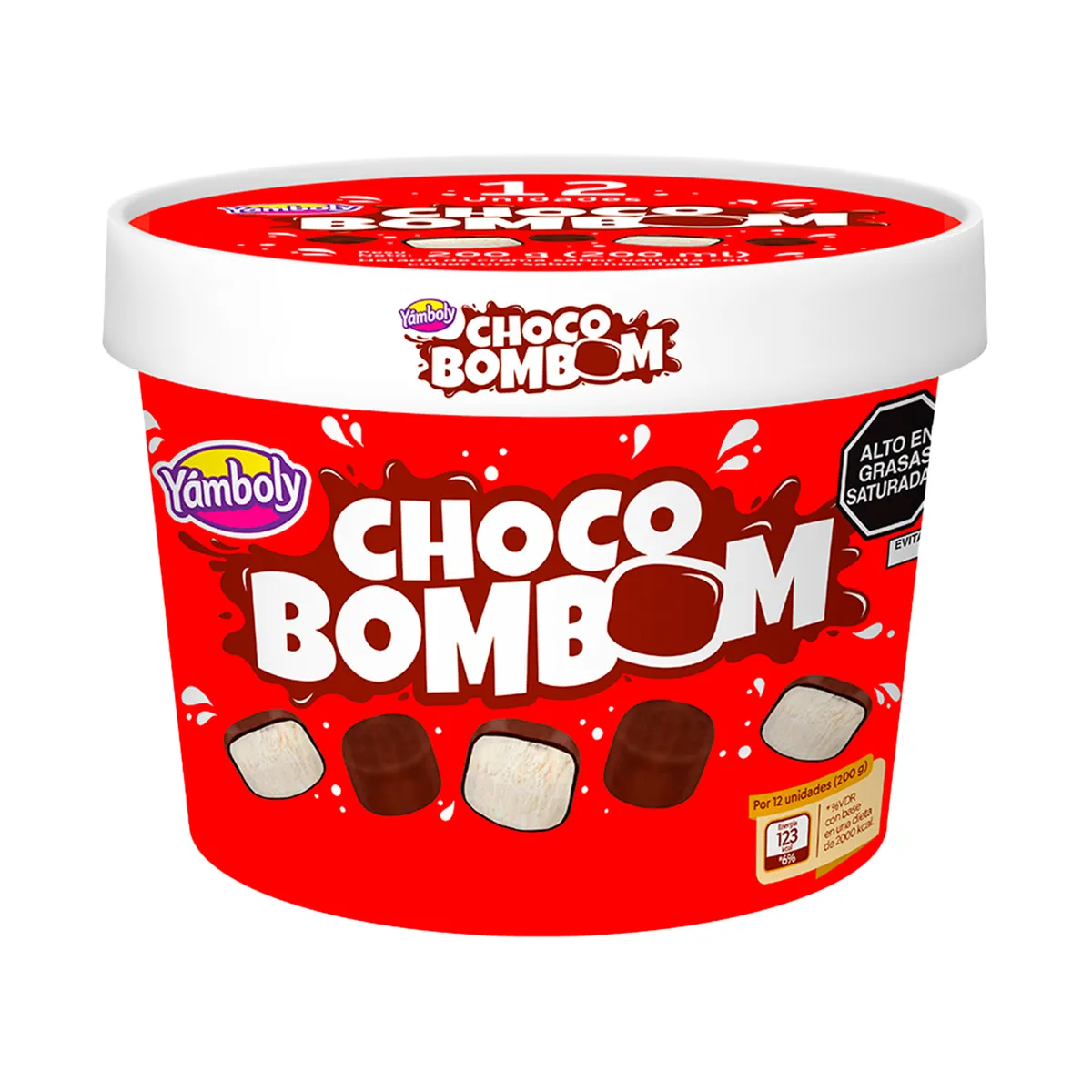 YAMBOLY - Helado Yamboly Choco BomBom Envase 12 Und