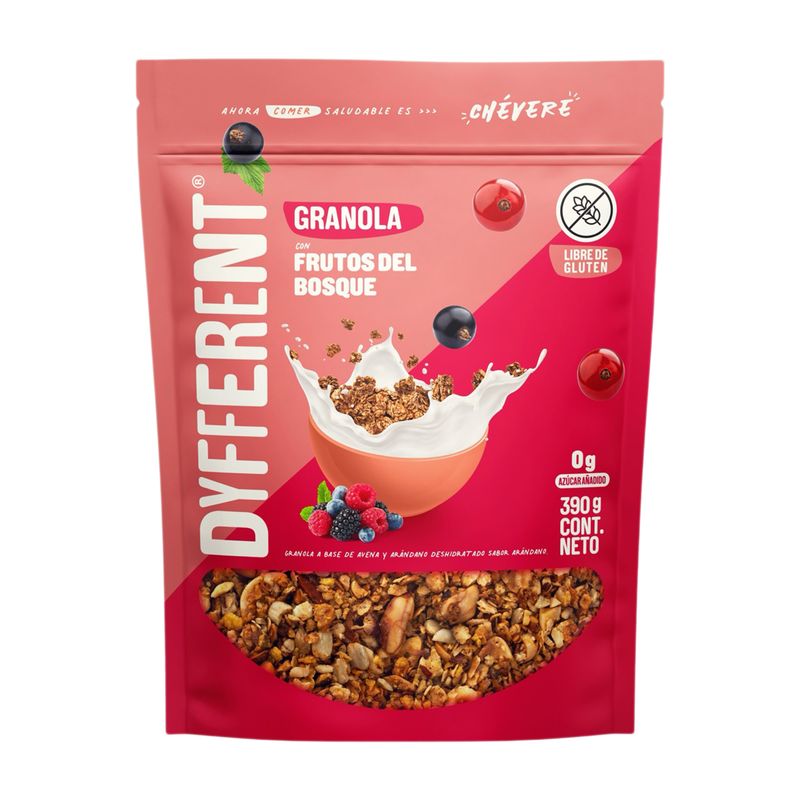 DYFFERENT - Granola Dyfferent Frutos del Bosque Caja 390 g