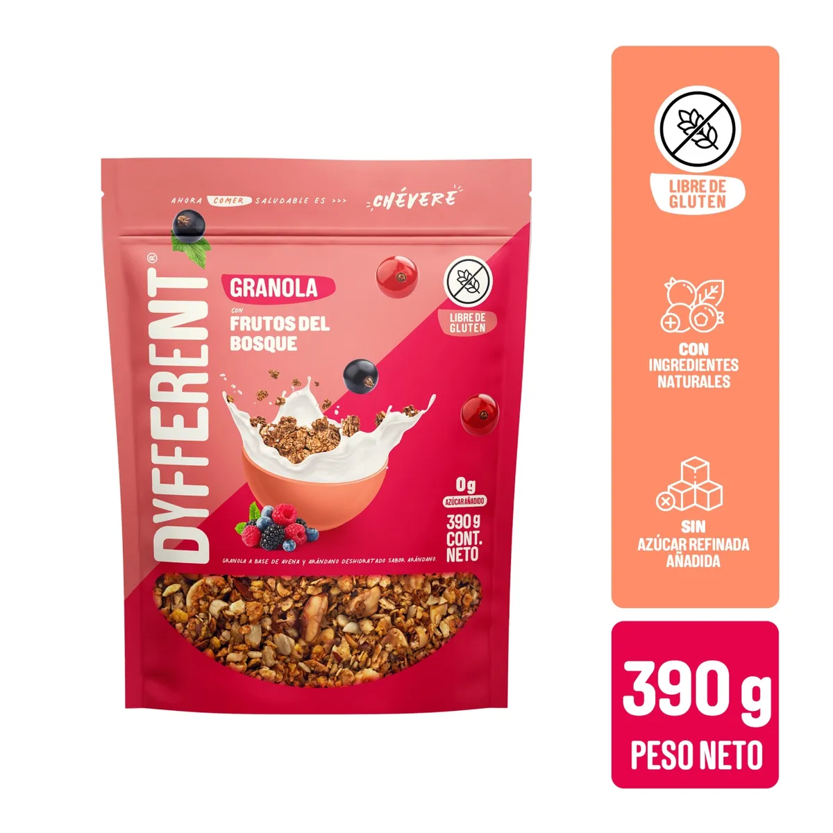 DYFFERENT - Granola Dyff Frutos del Bosque Doypack 390 g