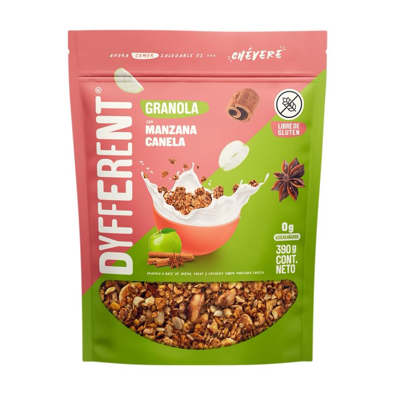 DYFFERENT - Granola Dyfferent Manzana Canela Caja 390 g