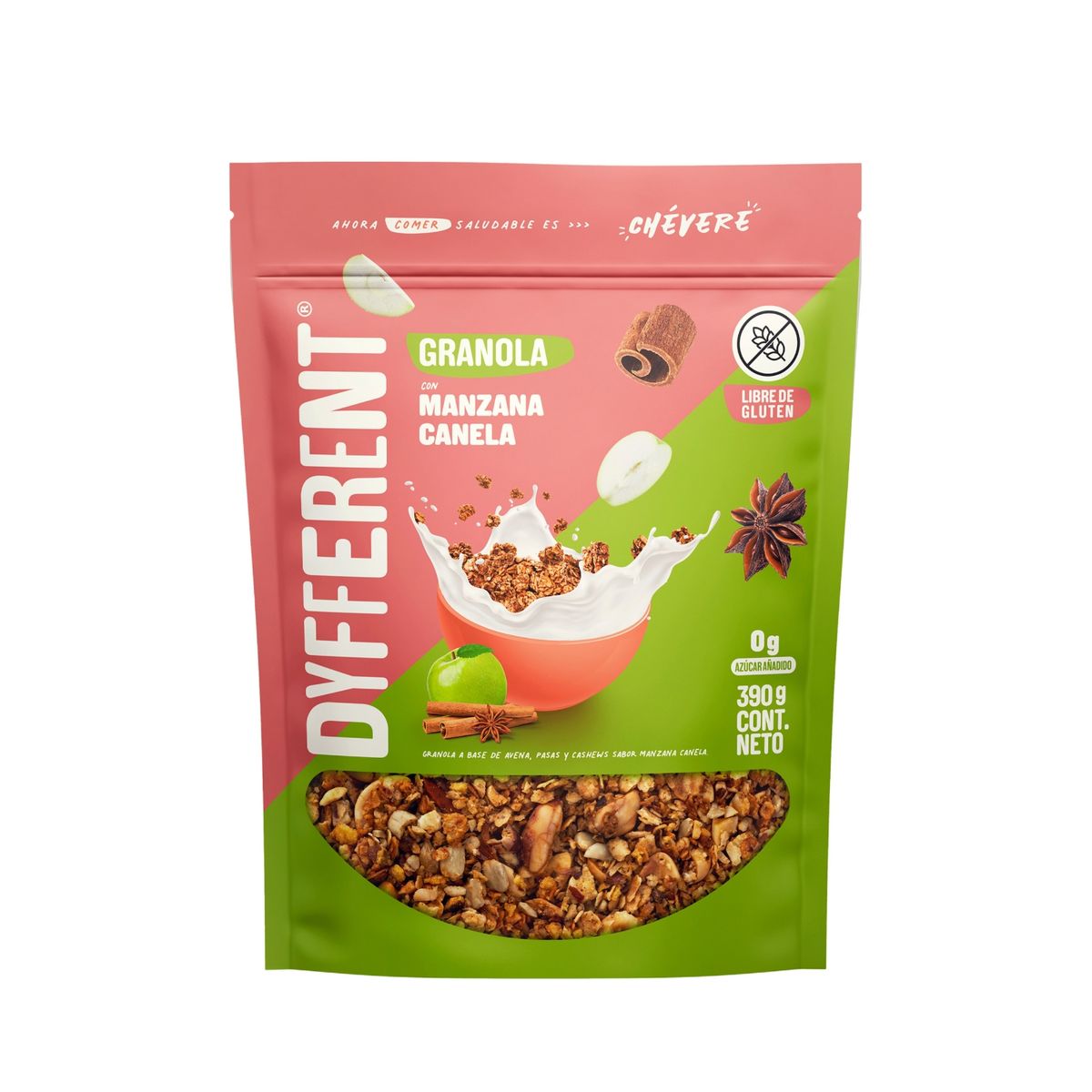 DYFFERENT - Granola Dyff Manzana y Canela Doypack 390 g