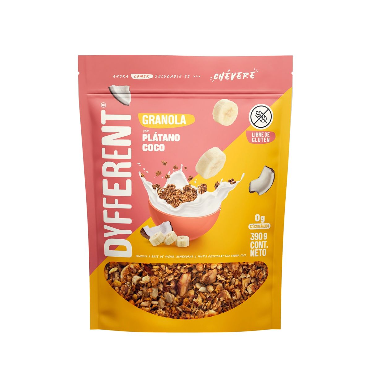 DYFFERENT - Granola Dyff Coco y Plátano Doypack 390 g