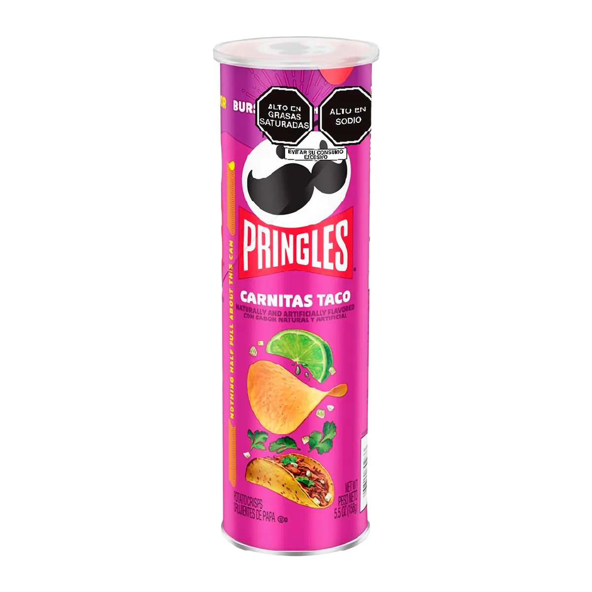 PRINGLES - Papas Pringles Carnitas Taco Envase 158 g