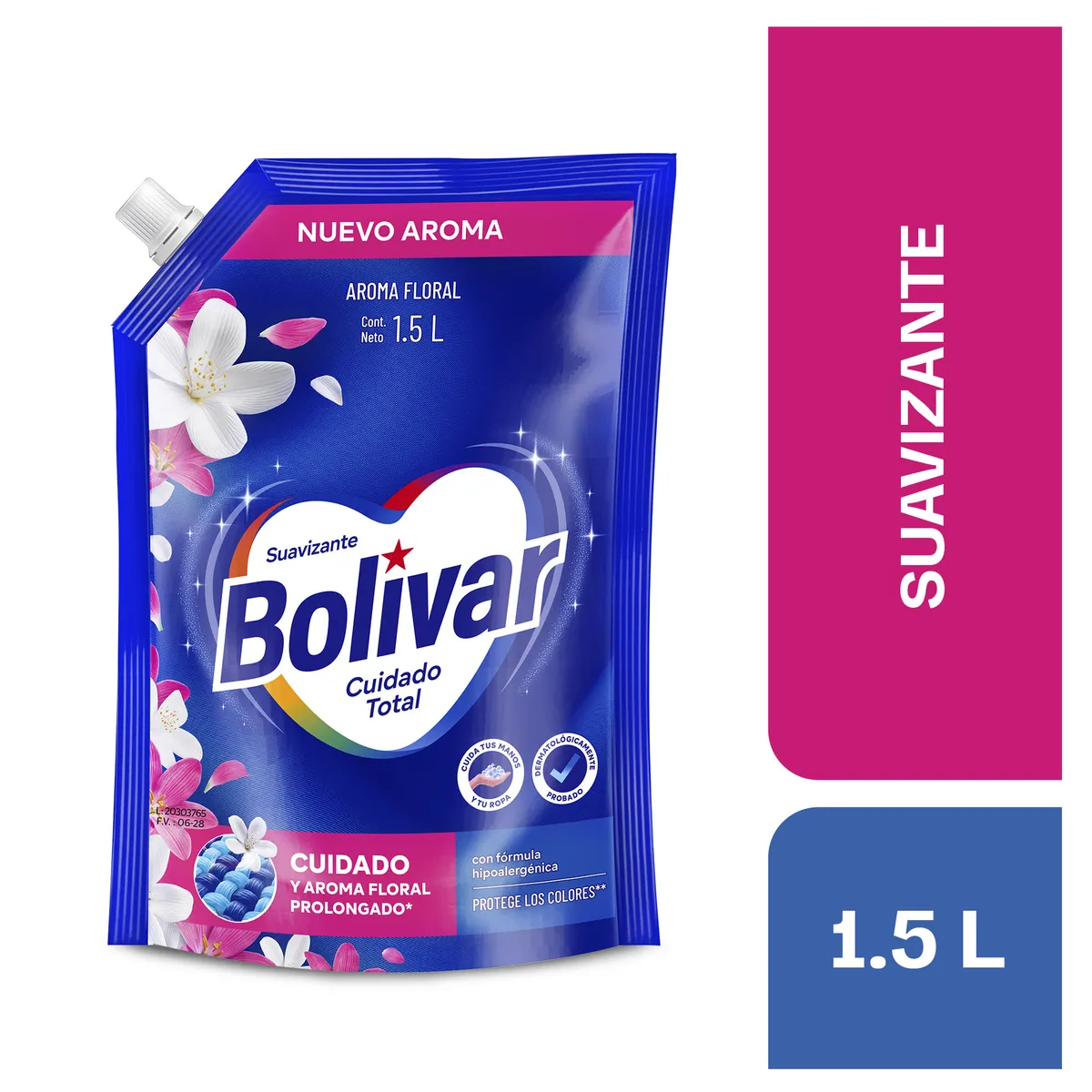 BOLIVAR - Suavizante Bolivar Cuidado Total Floral Doypack 1.5 L