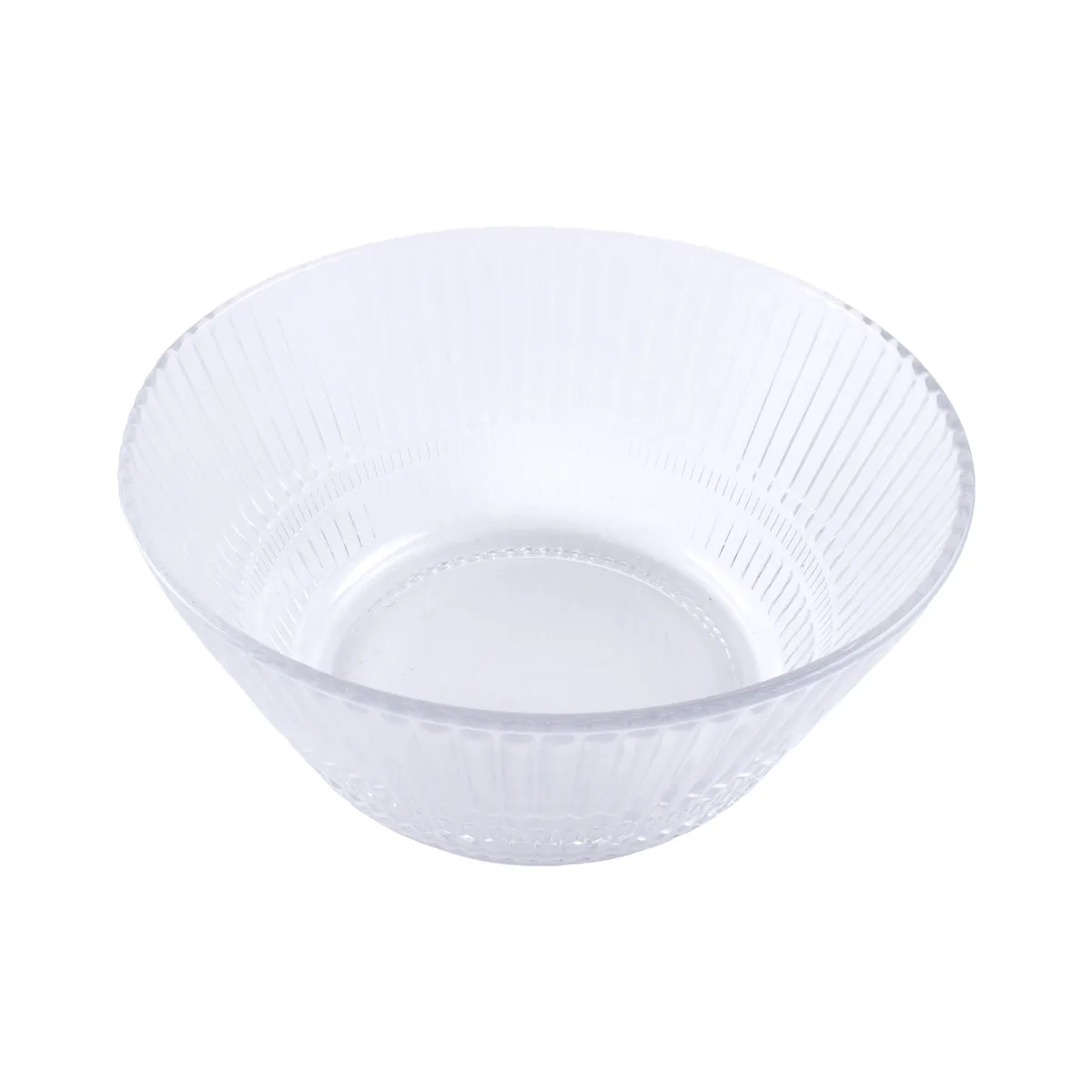 CASA JOVEN - Bowl Casa Joven Vidrio Repujado Líneas 22 cm