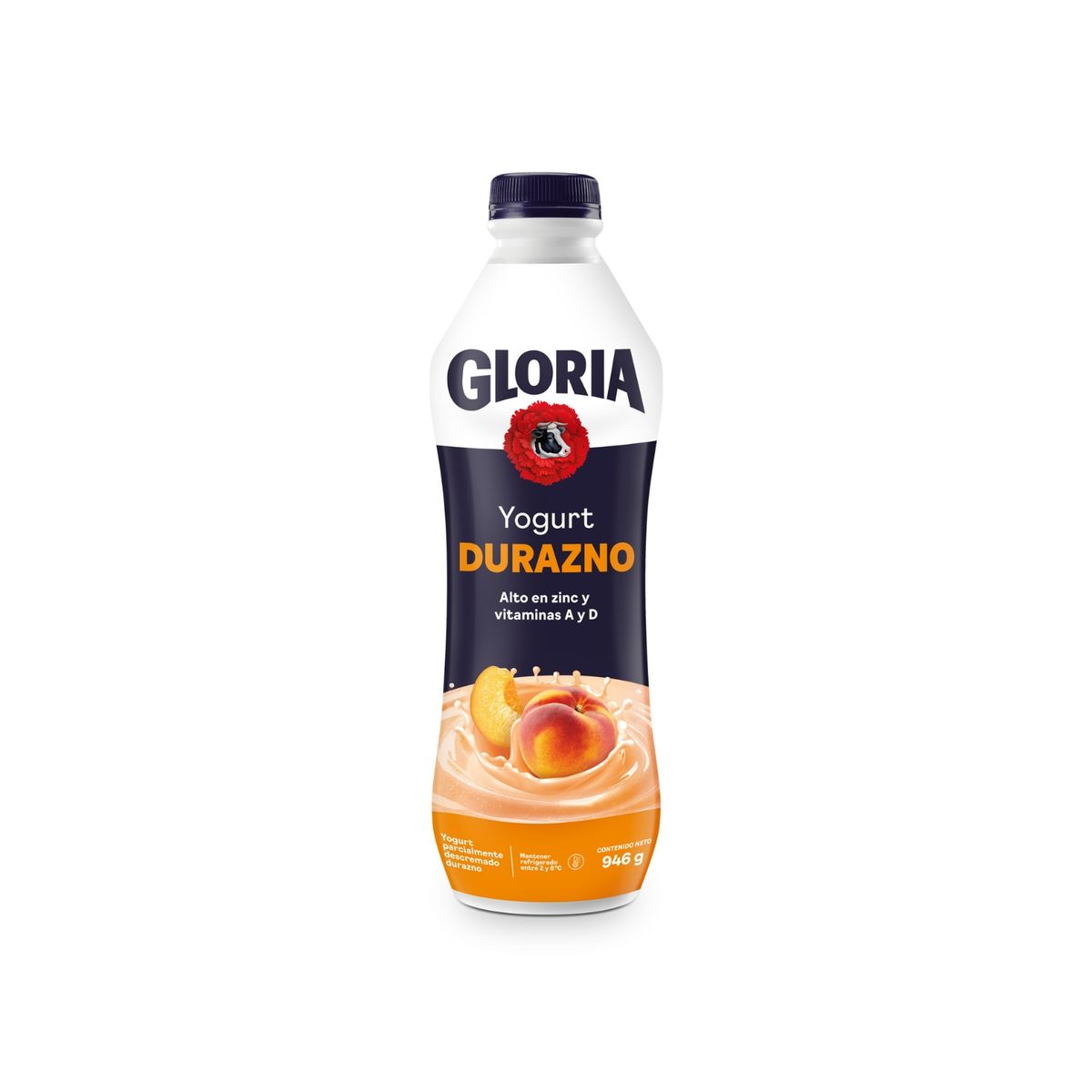 GLORIA - Yogurt Gloria Durazno Botella 946 g