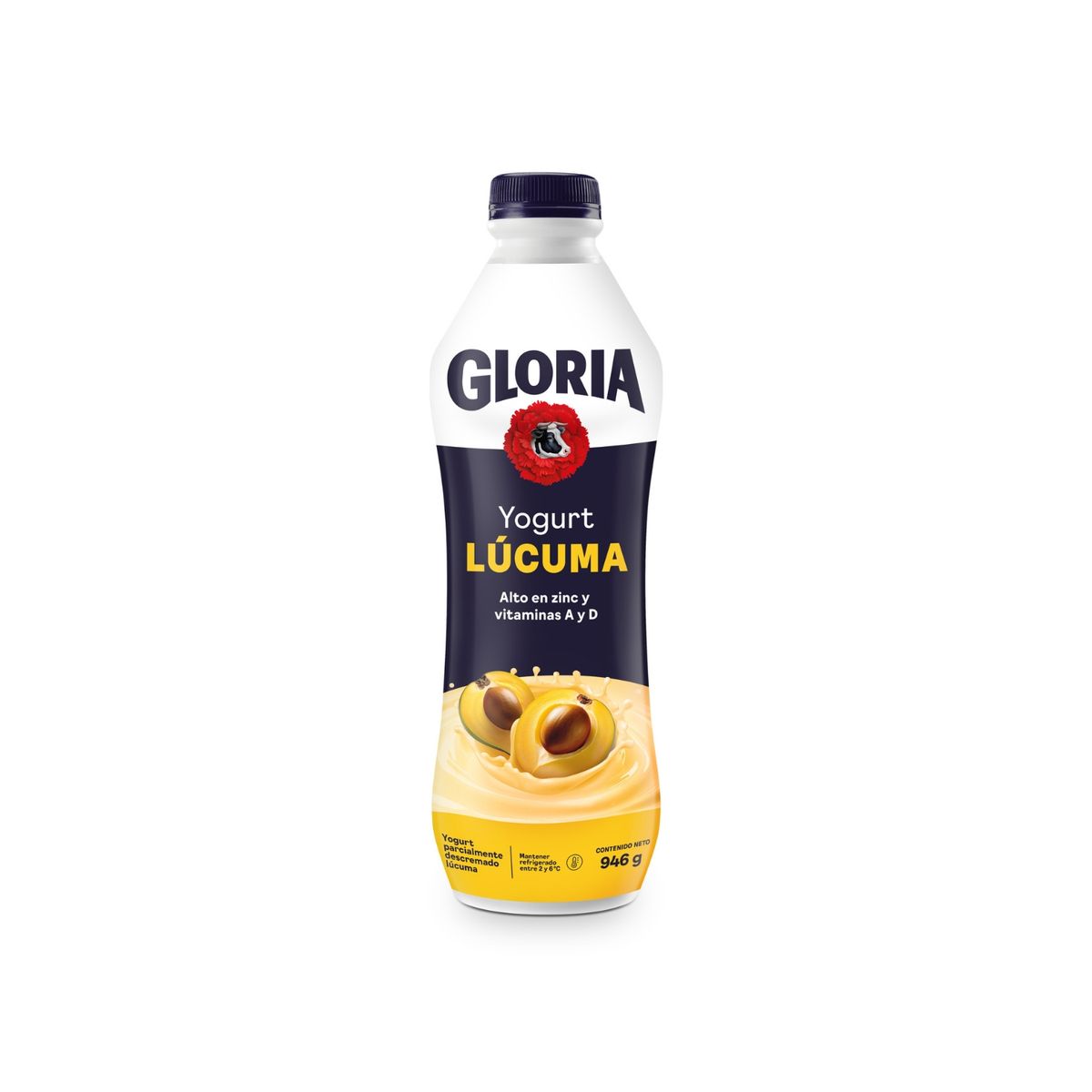 GLORIA - Yogurt Gloria Lúcuma Botella 946 g